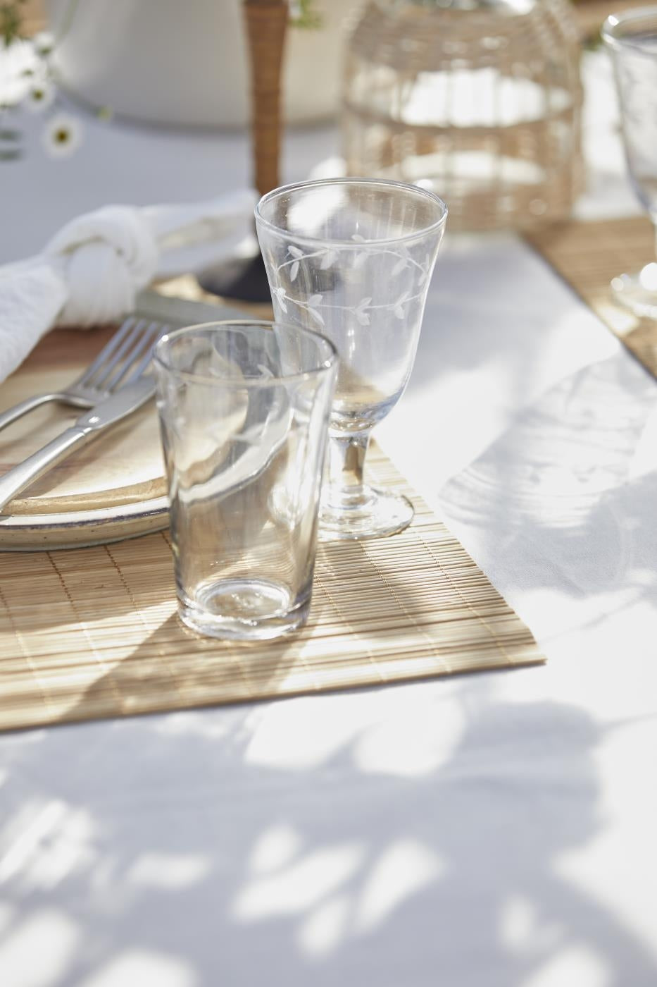 Dækkeserviet i bambus