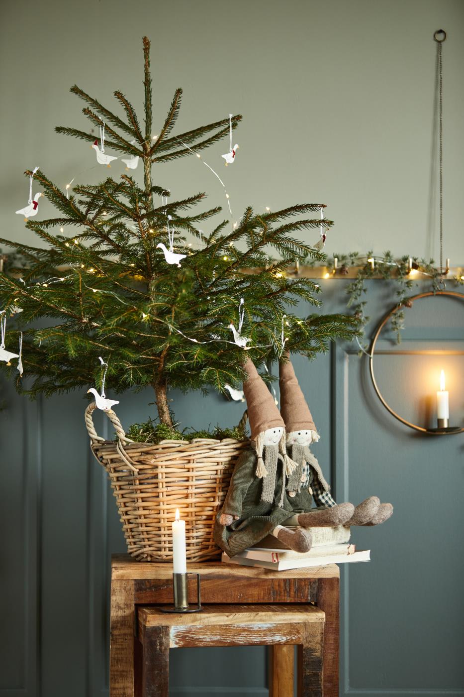 Nostalgisk juletræspynt gås til ophæng