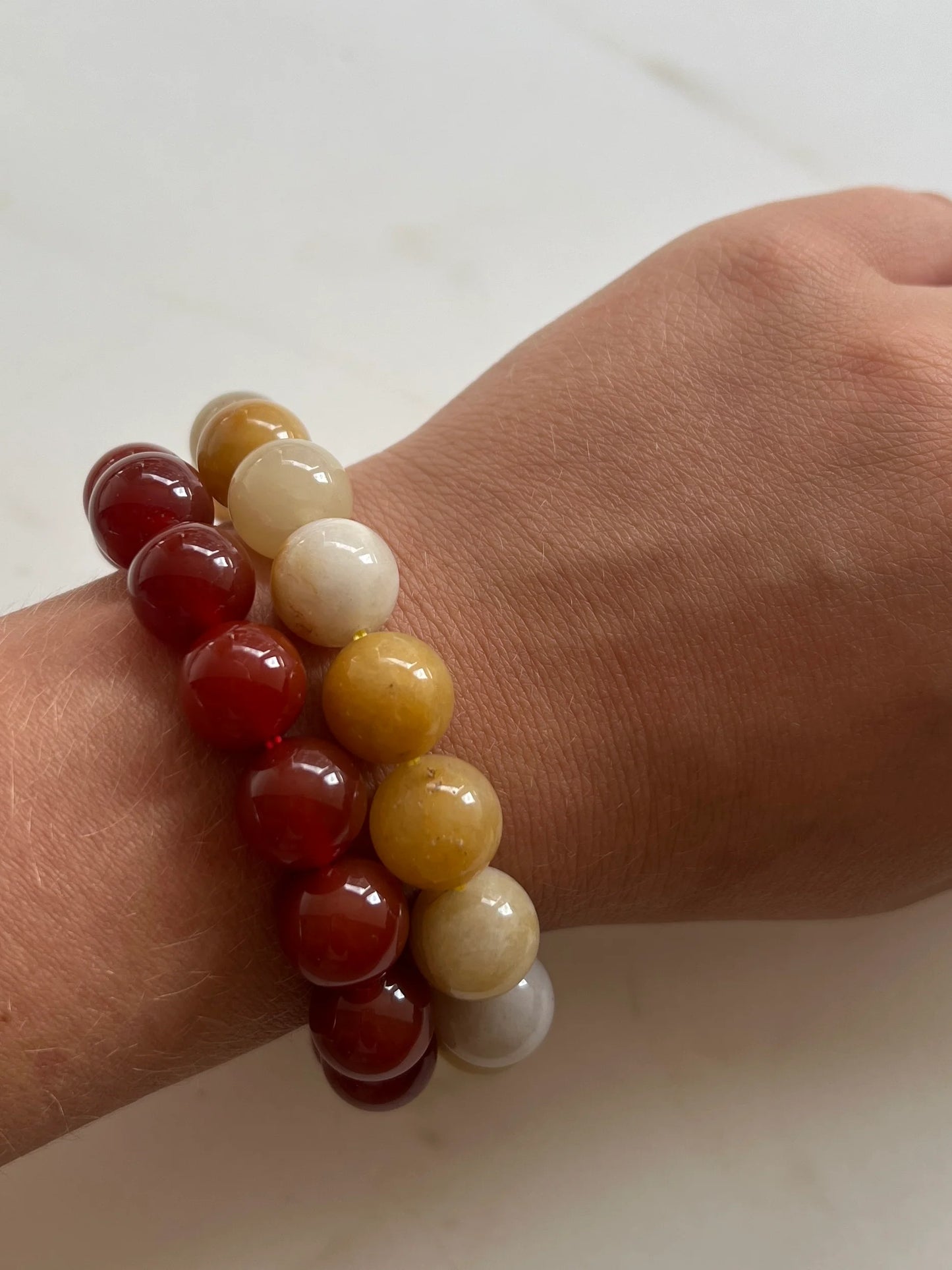 Krystal armbånd fra SOI i rød