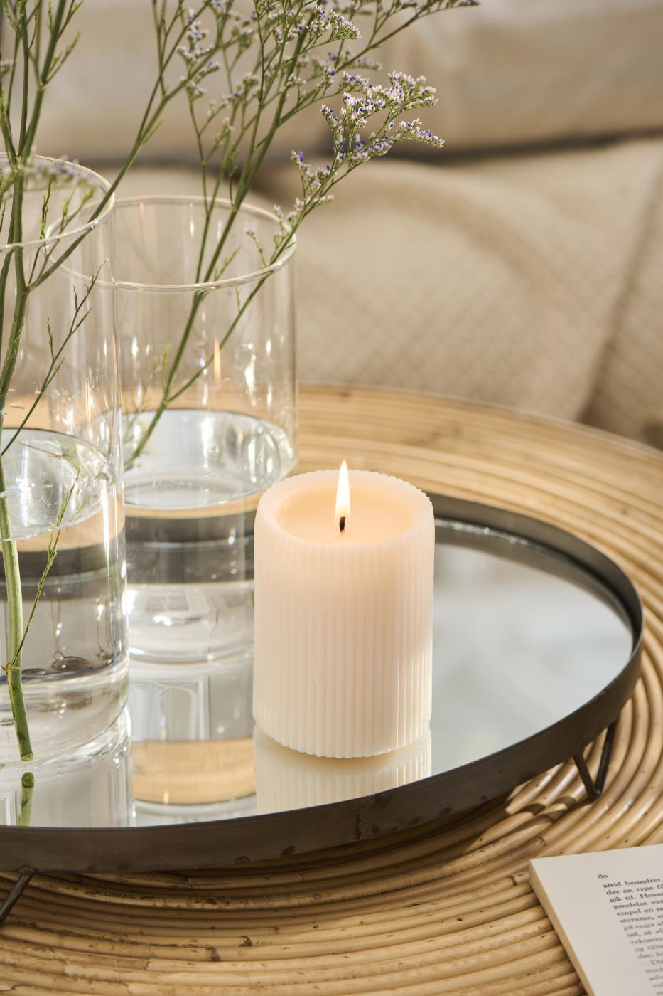 Glasvase cylinder lille