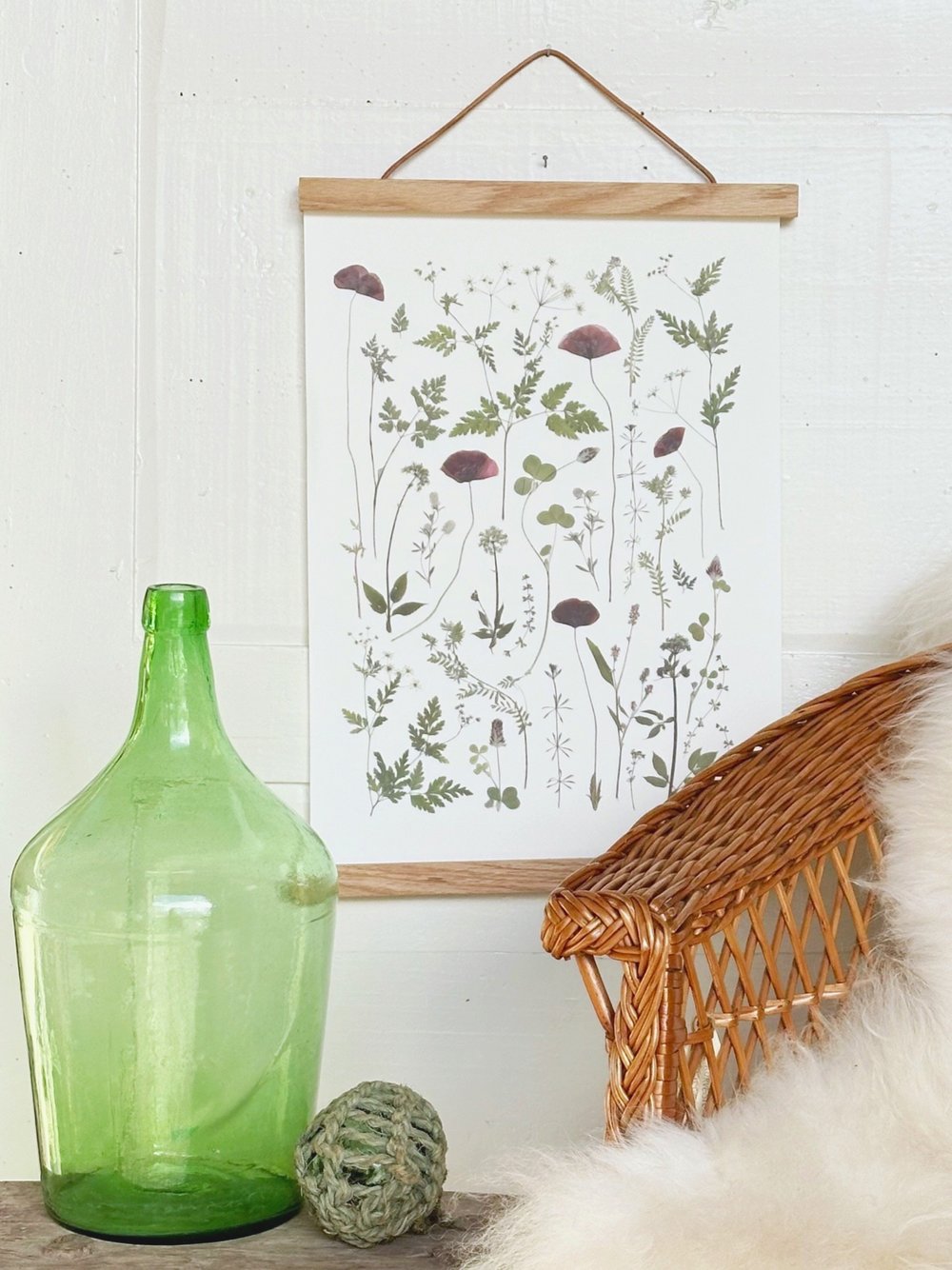 Billede fra blomsterpresseriet med valmuer