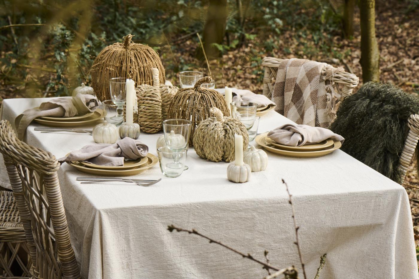 Græskar til borddækningen