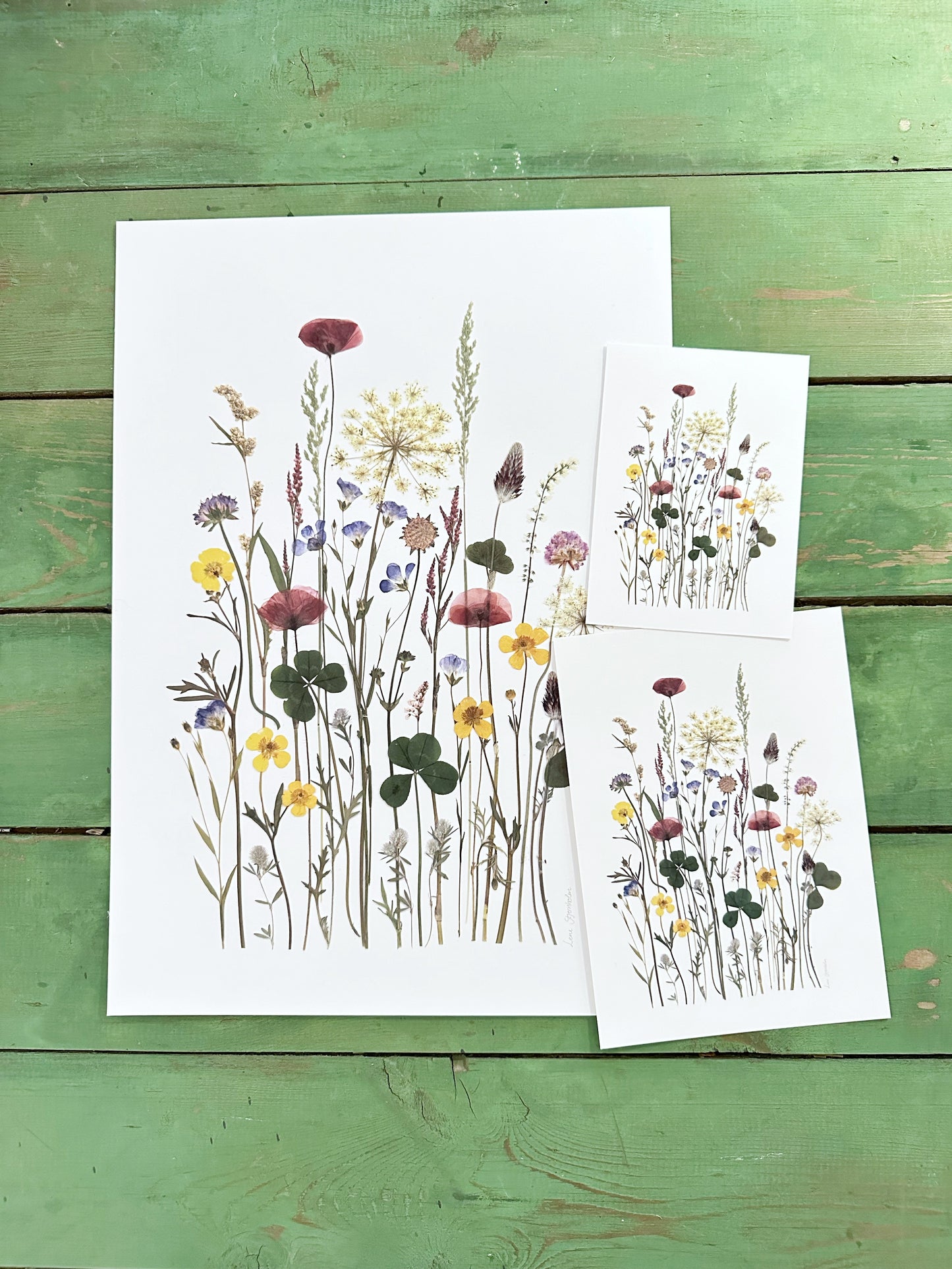 Plakat til sommerhuset fra Blomsterpresseriet