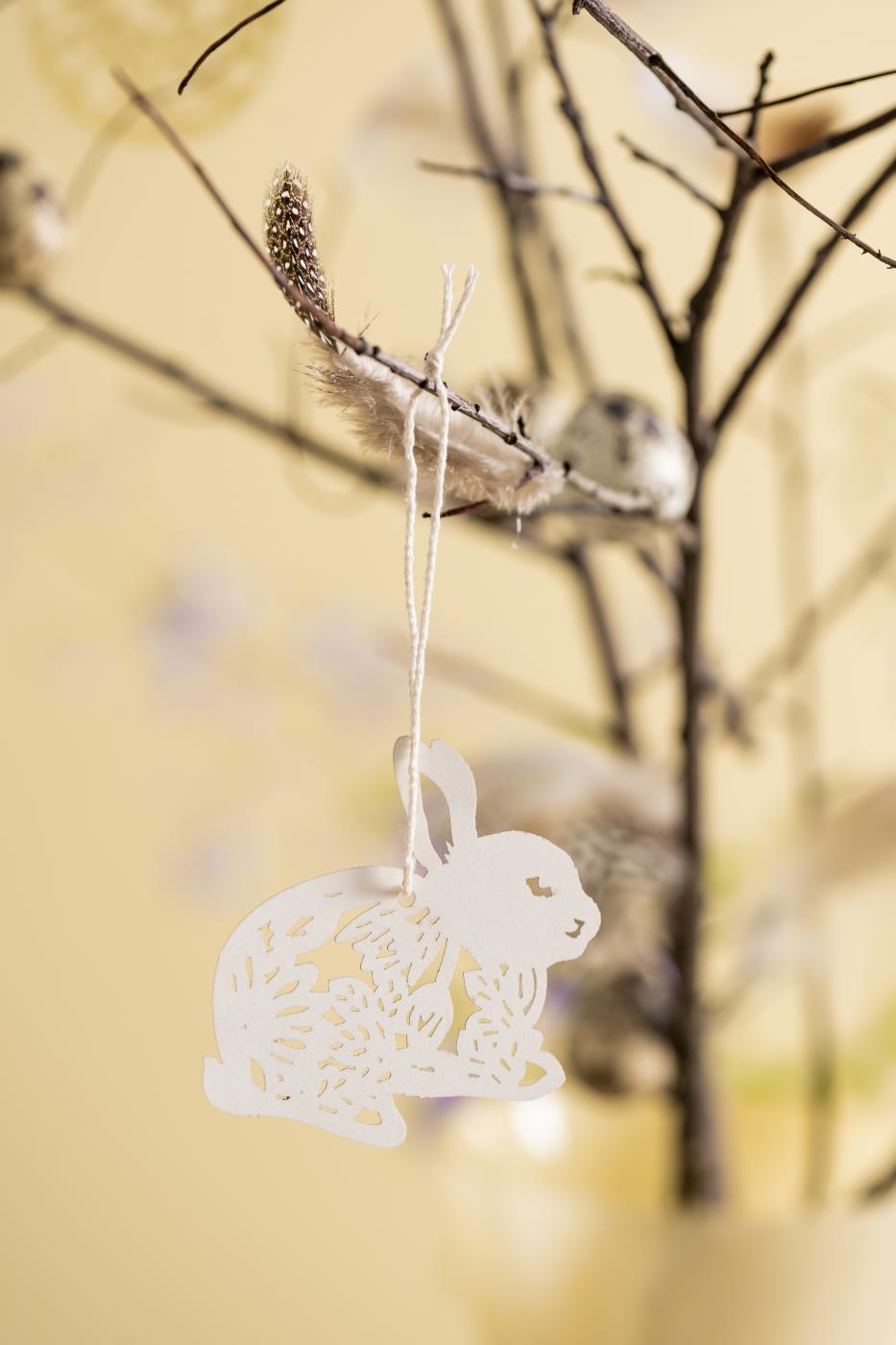 Hare i papirklip fra Ib Laursen til ophæng