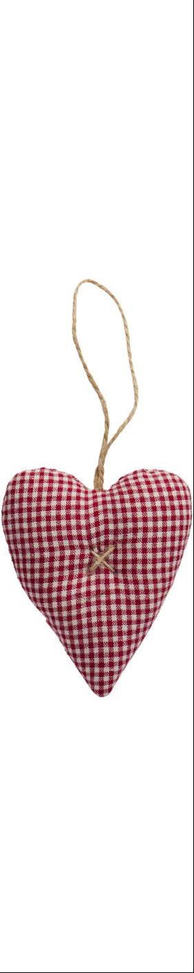 Hjerte med med rød og hvide tern fra Ib Laursen