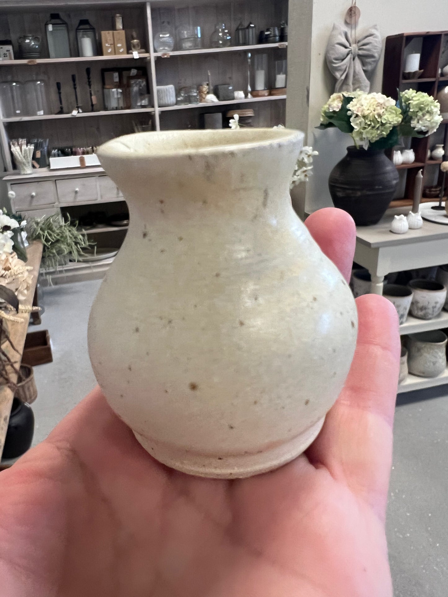 Lille keramik vase - Beige