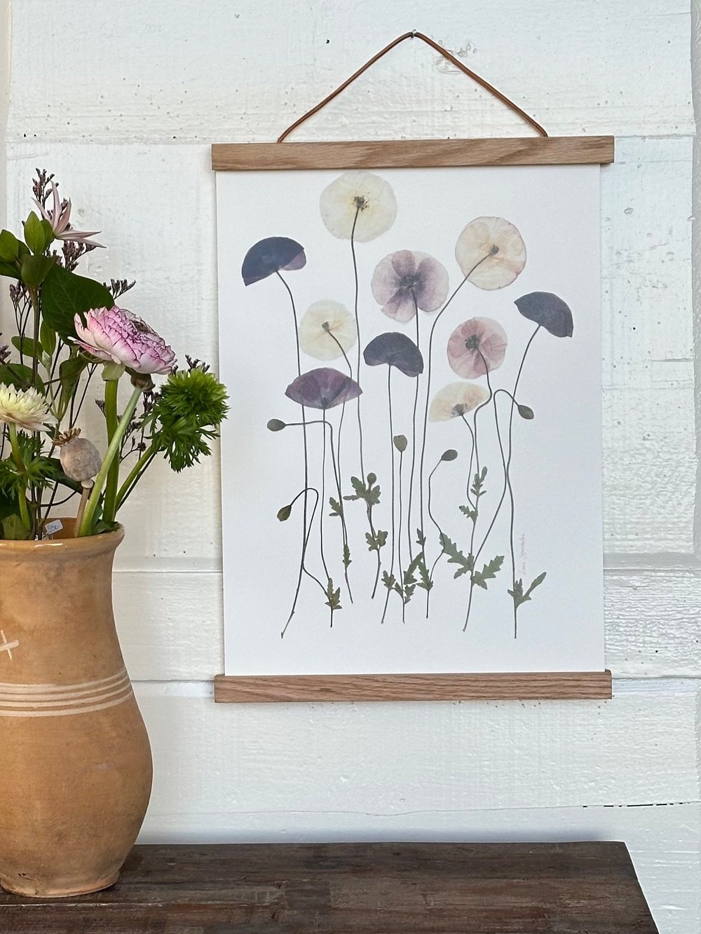 Vilde blomster billede til stuen