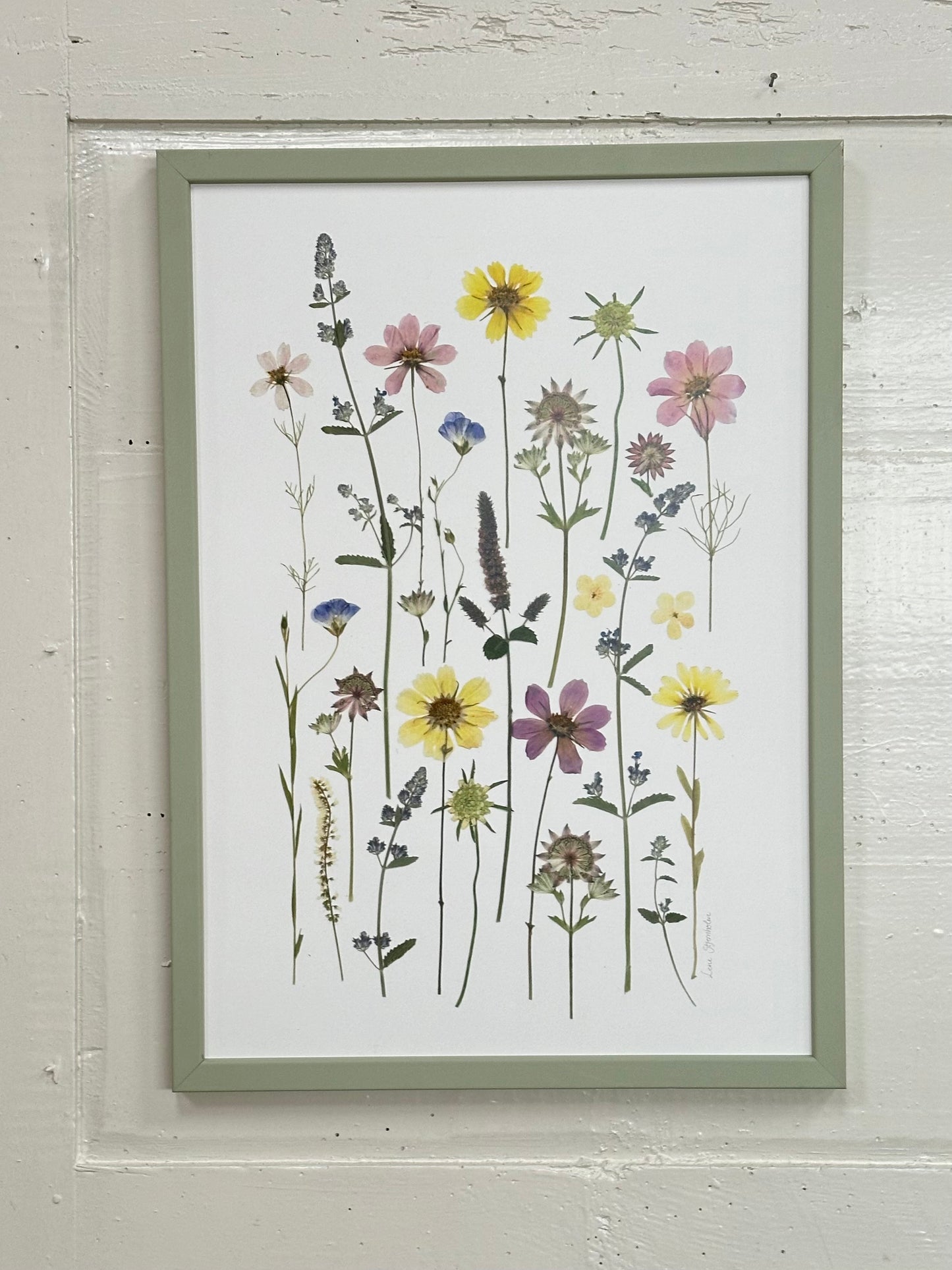 Plakat til sommerhuset fra Blomsterpresseriet