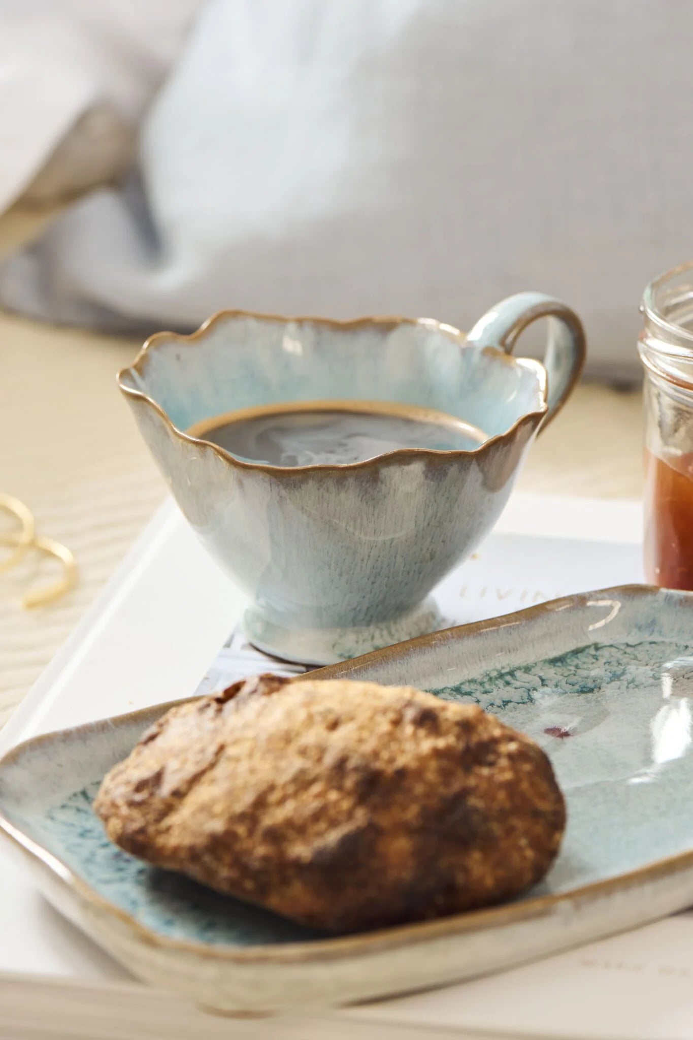 Unikt krus i blå fra Ib Laursen