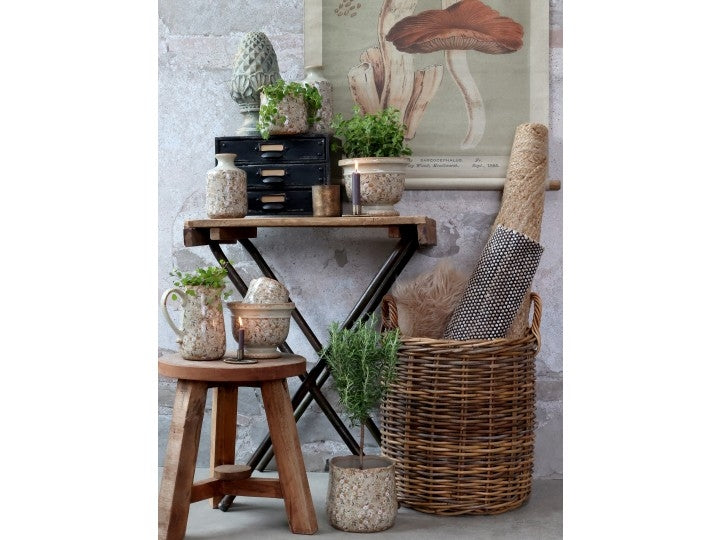 Lærrede med svampe fra Chic Antique