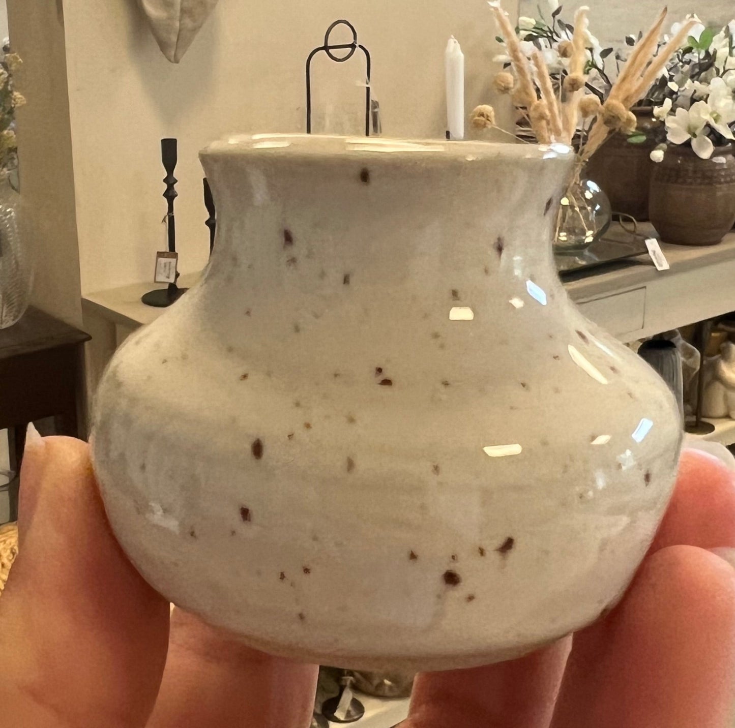 Keramik vase fra Vangs keramiske værksted