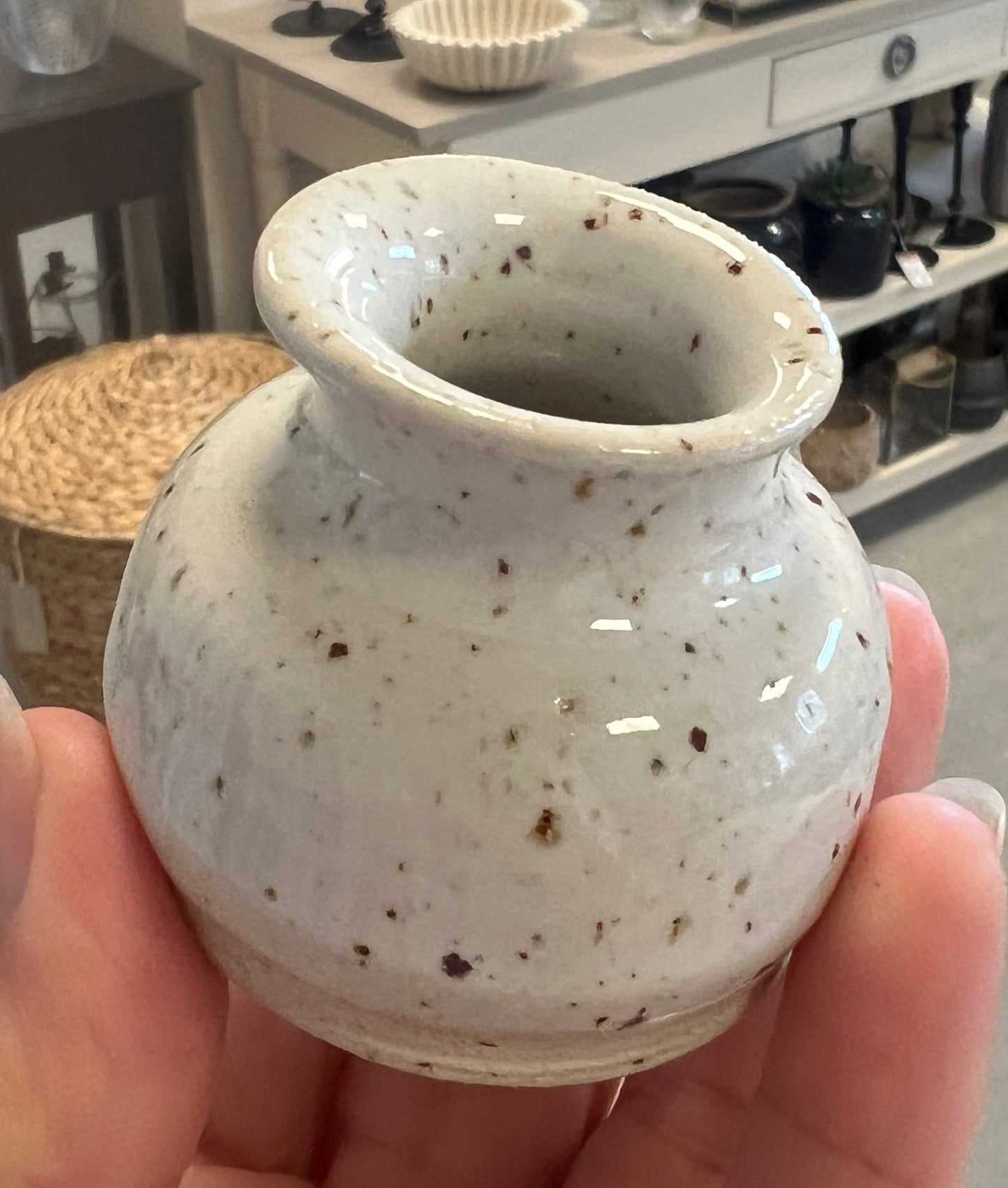 Dekorativ vase fra Vangs keramiske værksted
