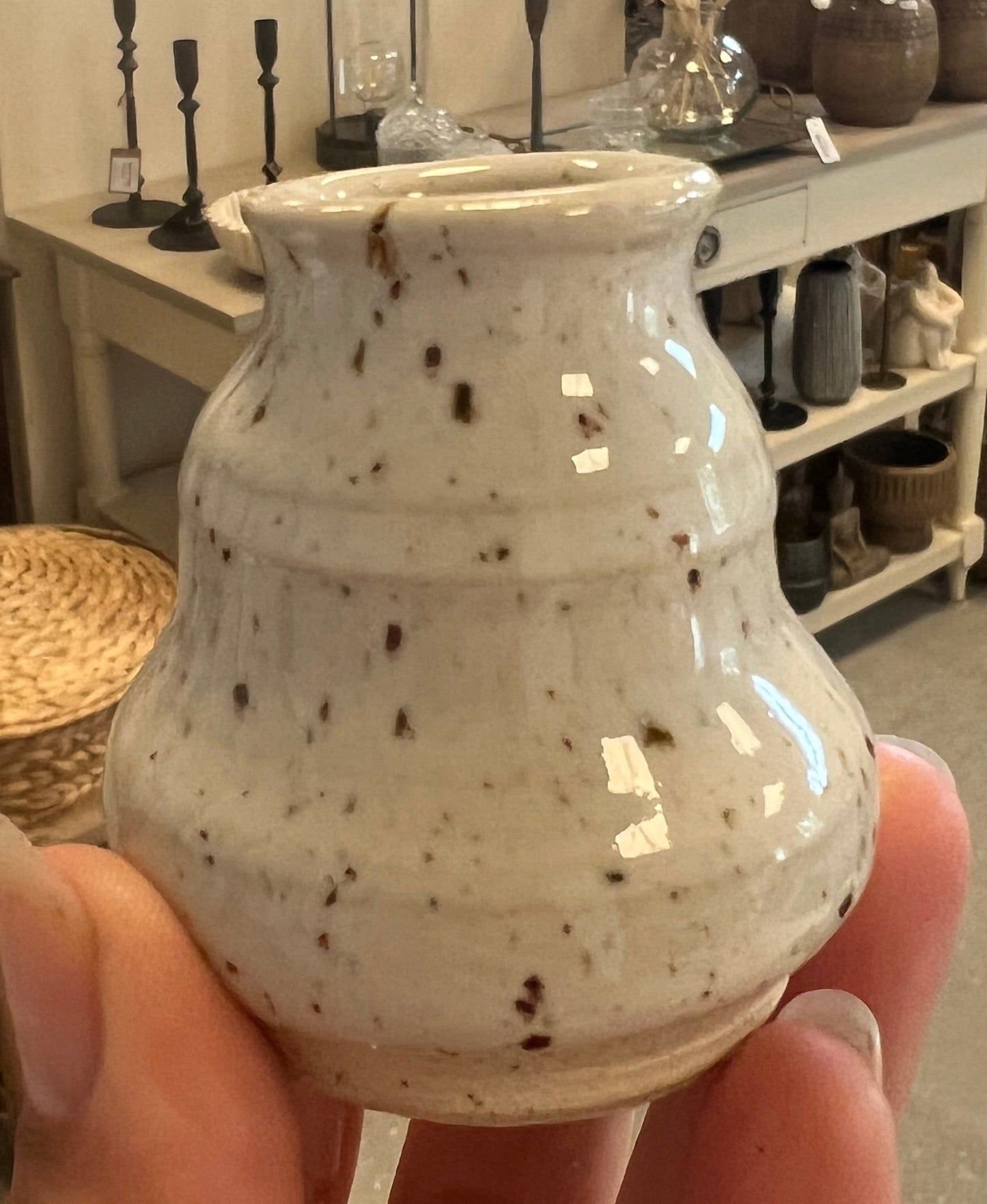 Lille vase fra Vangs keramiske værksted