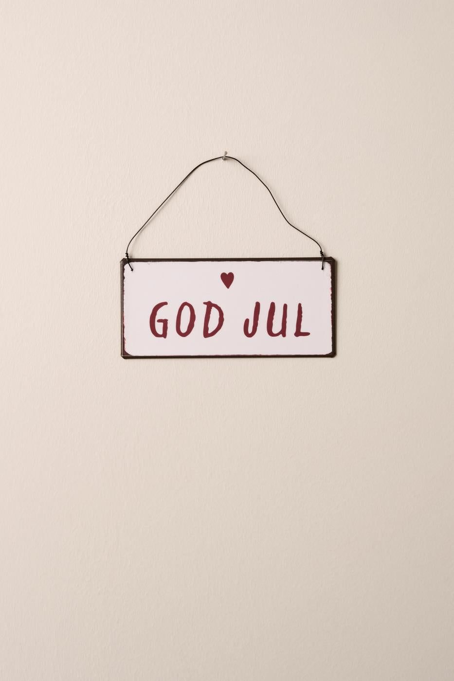 Jule metalskilt fra Ib Laursen