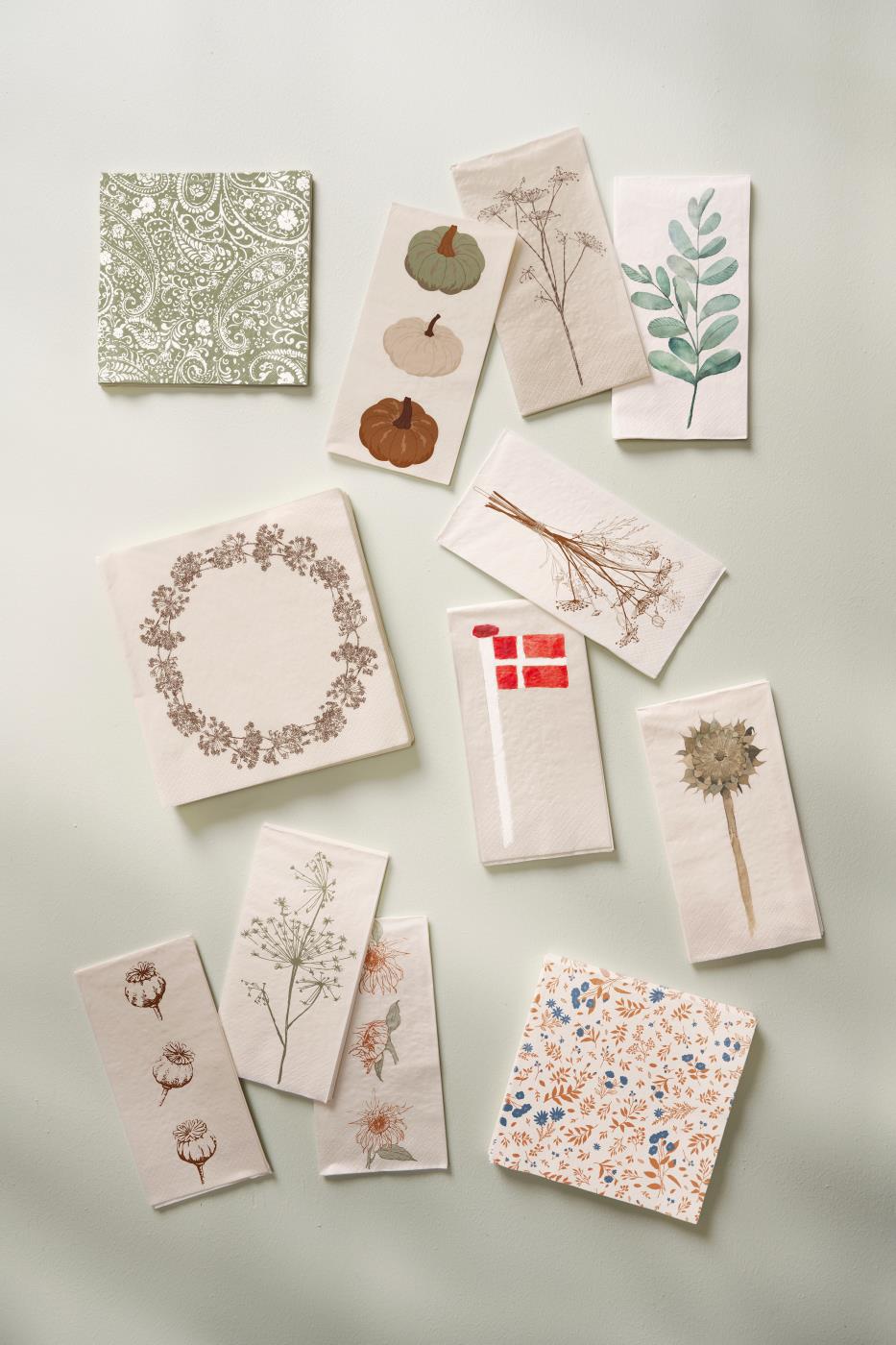 Papirs serviet ned motiv af græskar fra Ib Laursen