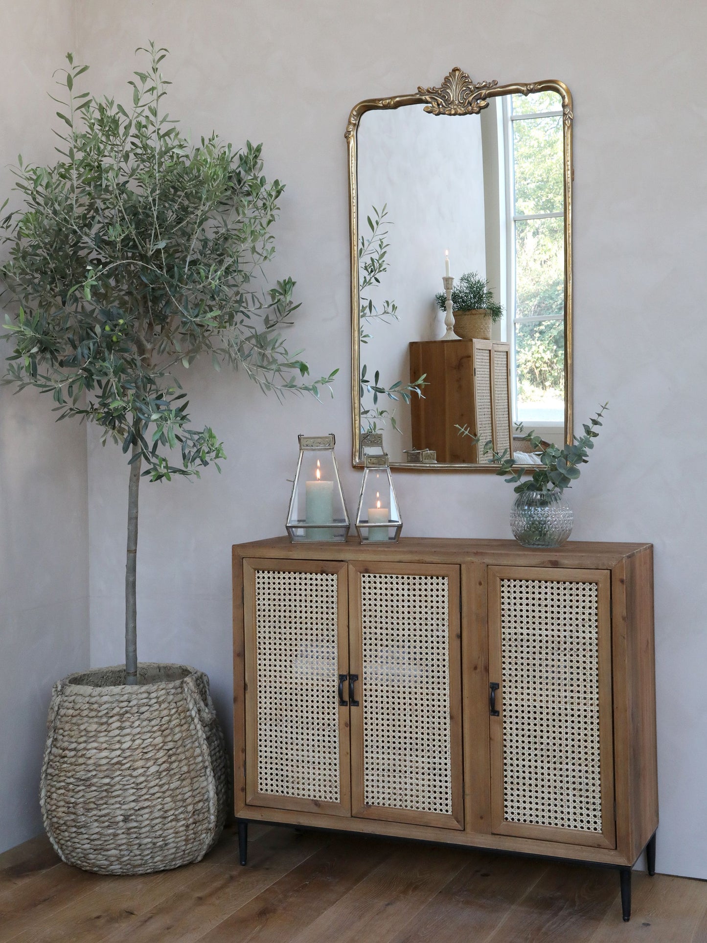 Vase i klar glas fra Chic Antique