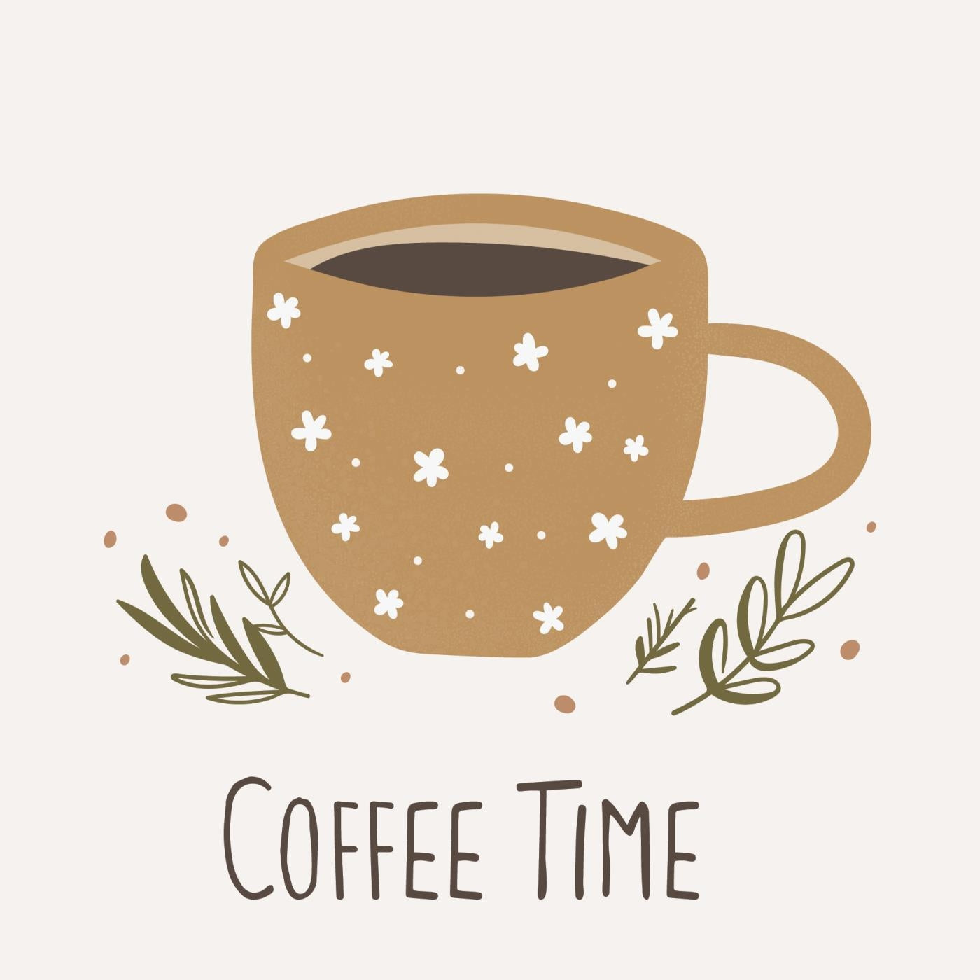 Serviet til kaffegæster
