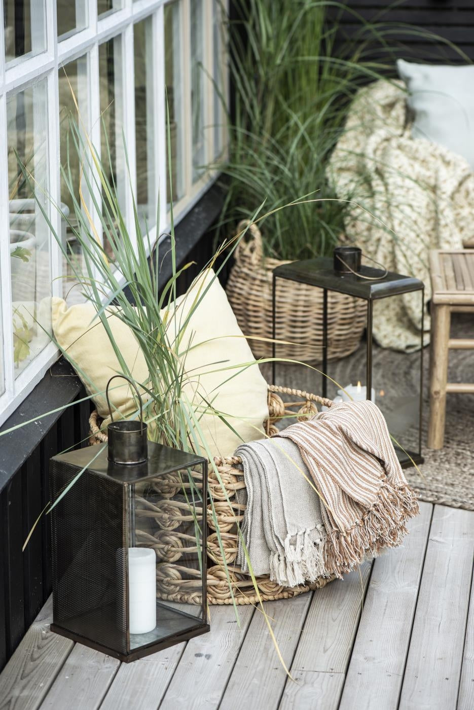 Kurv med cirkelmønster