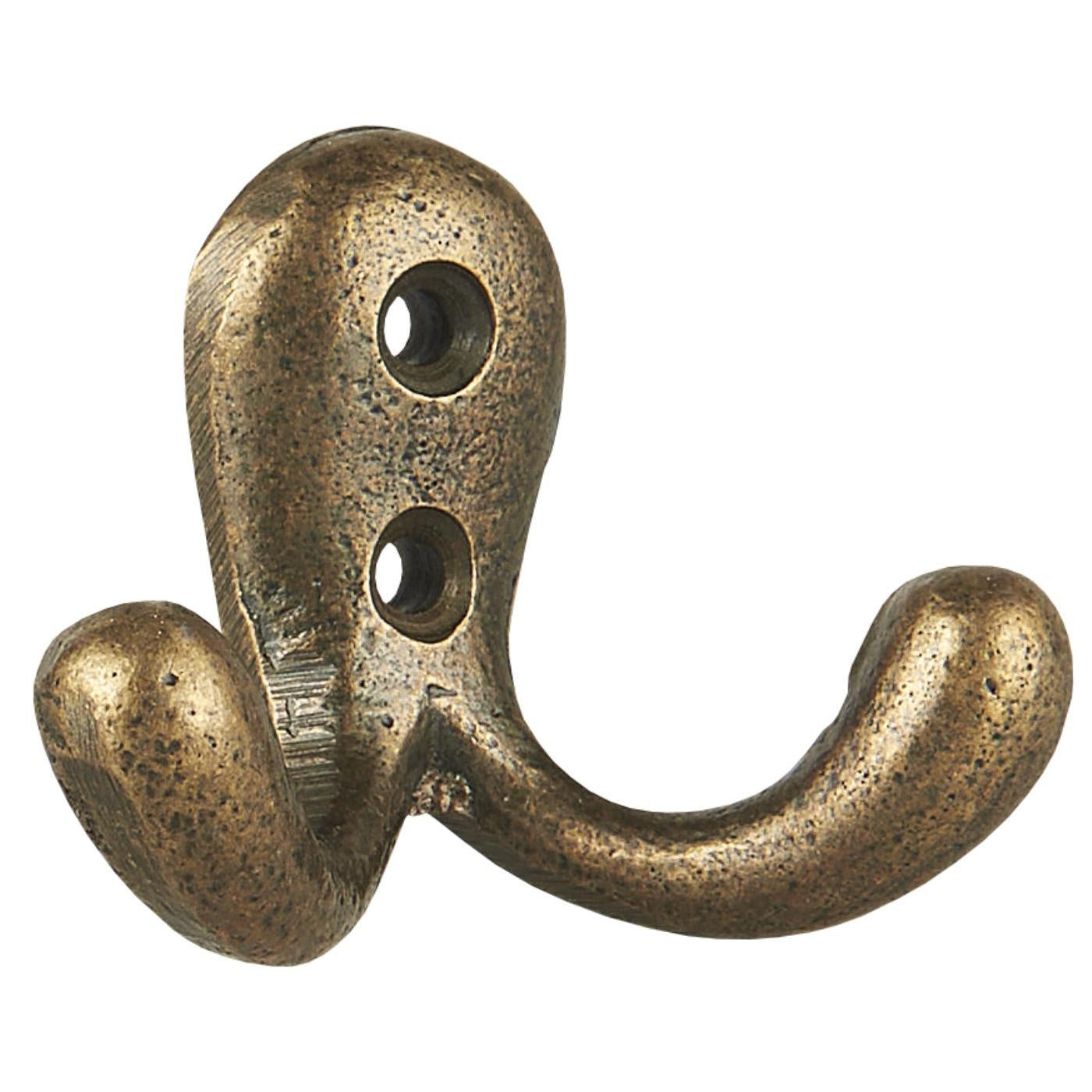 Dobbelt metalknag i messing
