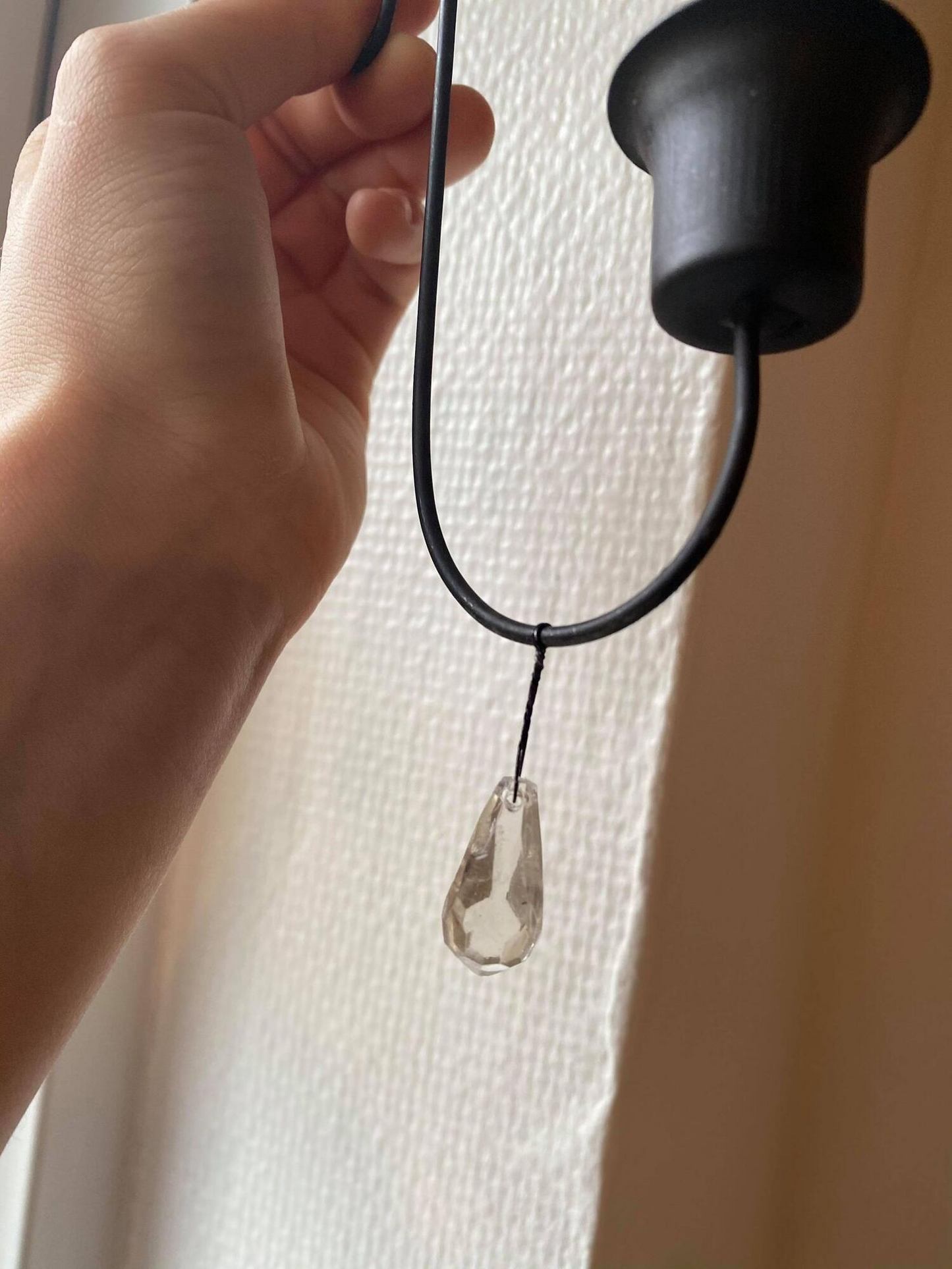 Gammel fransk lysholder med prisme