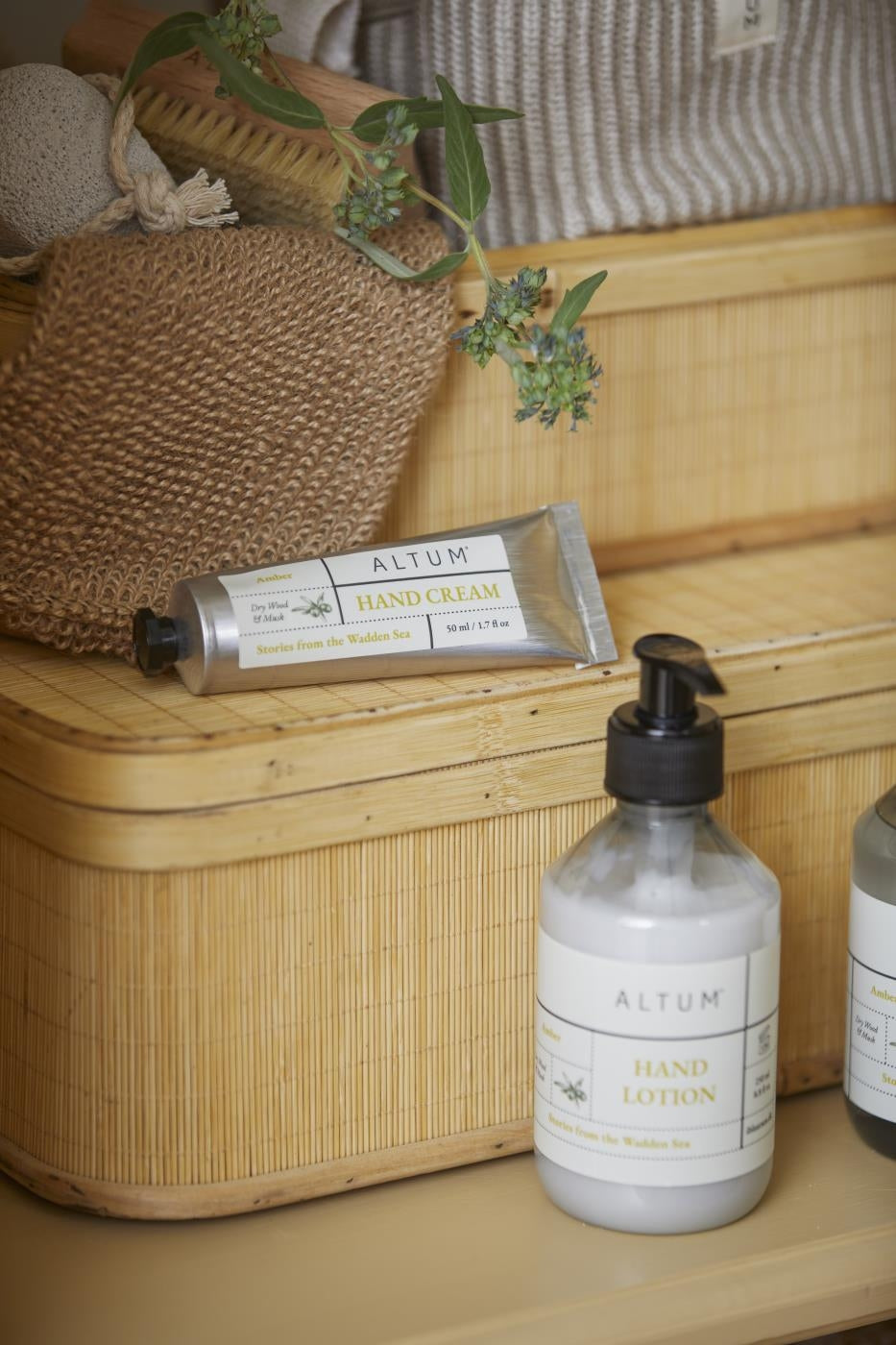 Badehandske i brun jute Ib Laursen