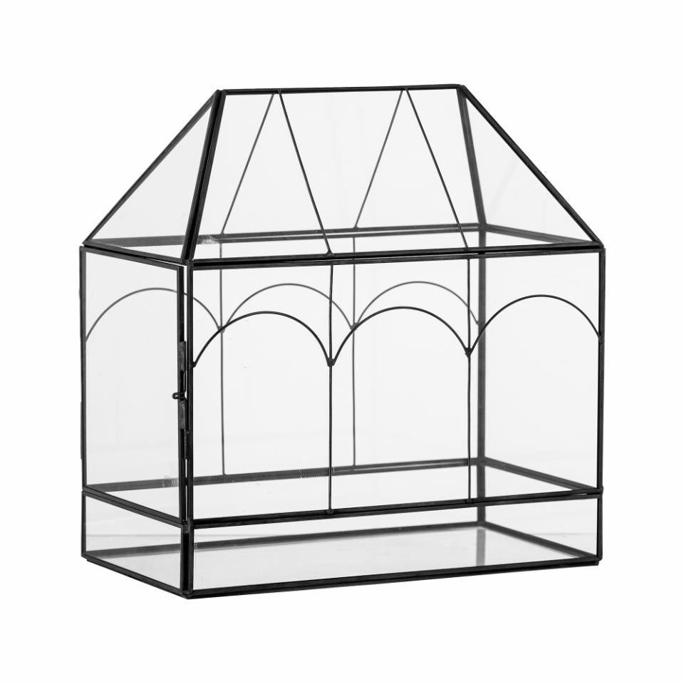 Glashus med sort metal - Lanto