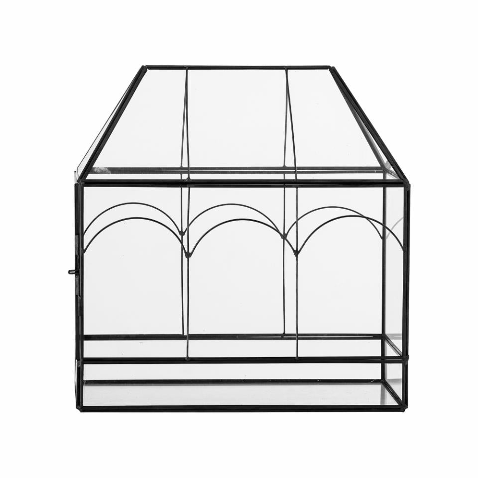 Glashus med sort metal - Lanto