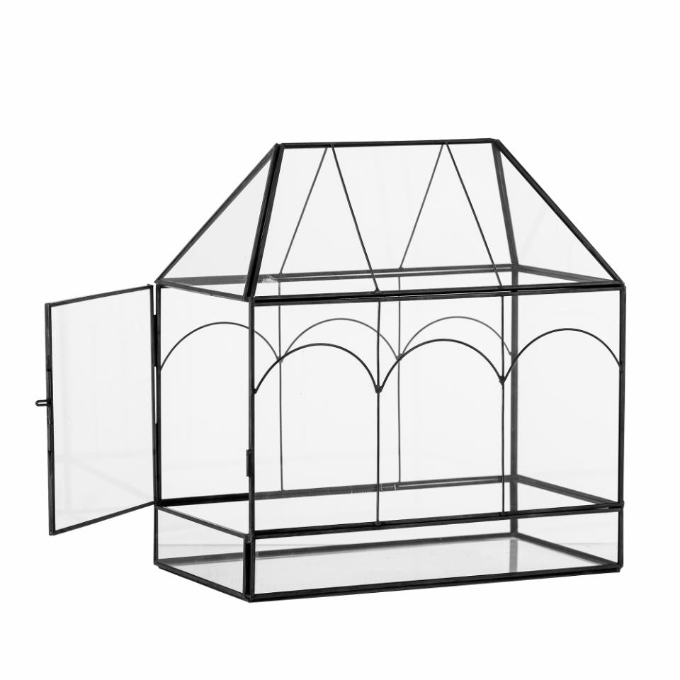 Glashus med sort metal - Lanto