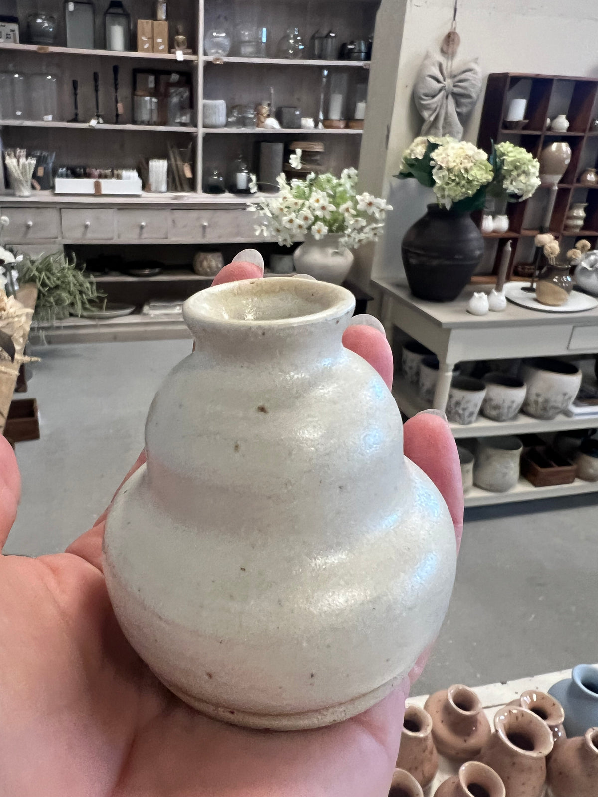 Lille keramik vase - Beige