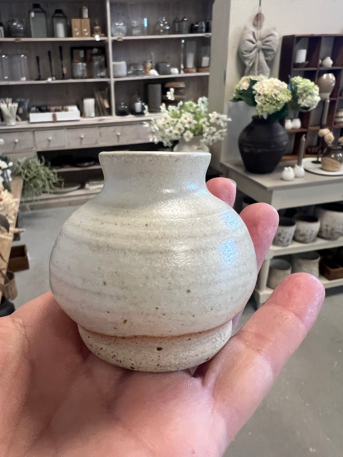 Lille keramik vase - Beige