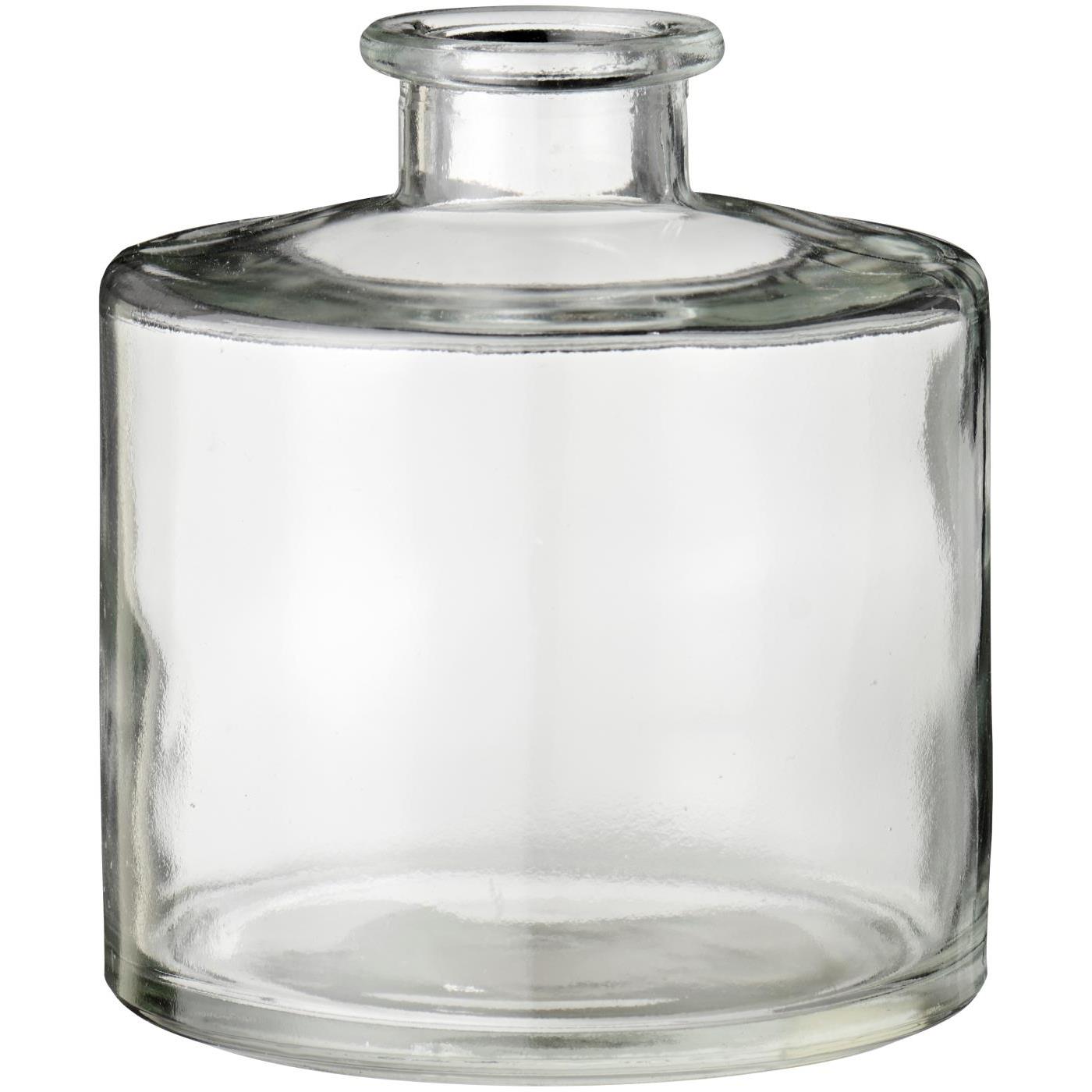 Lille rund vase i klar glas fra Ib Laursen