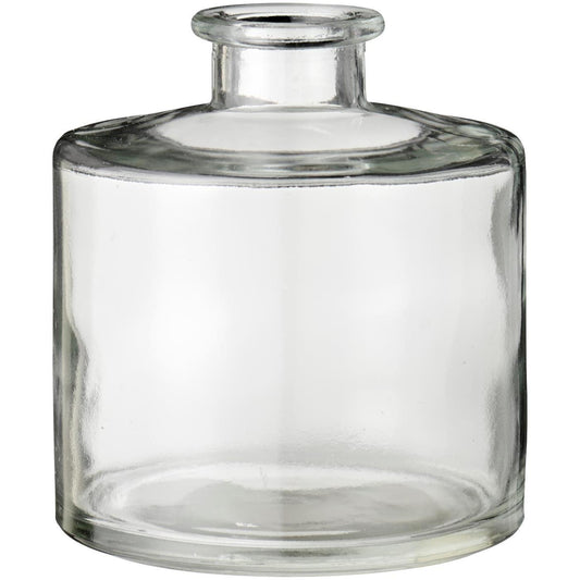Lille rund vase i klar glas fra Ib Laursen