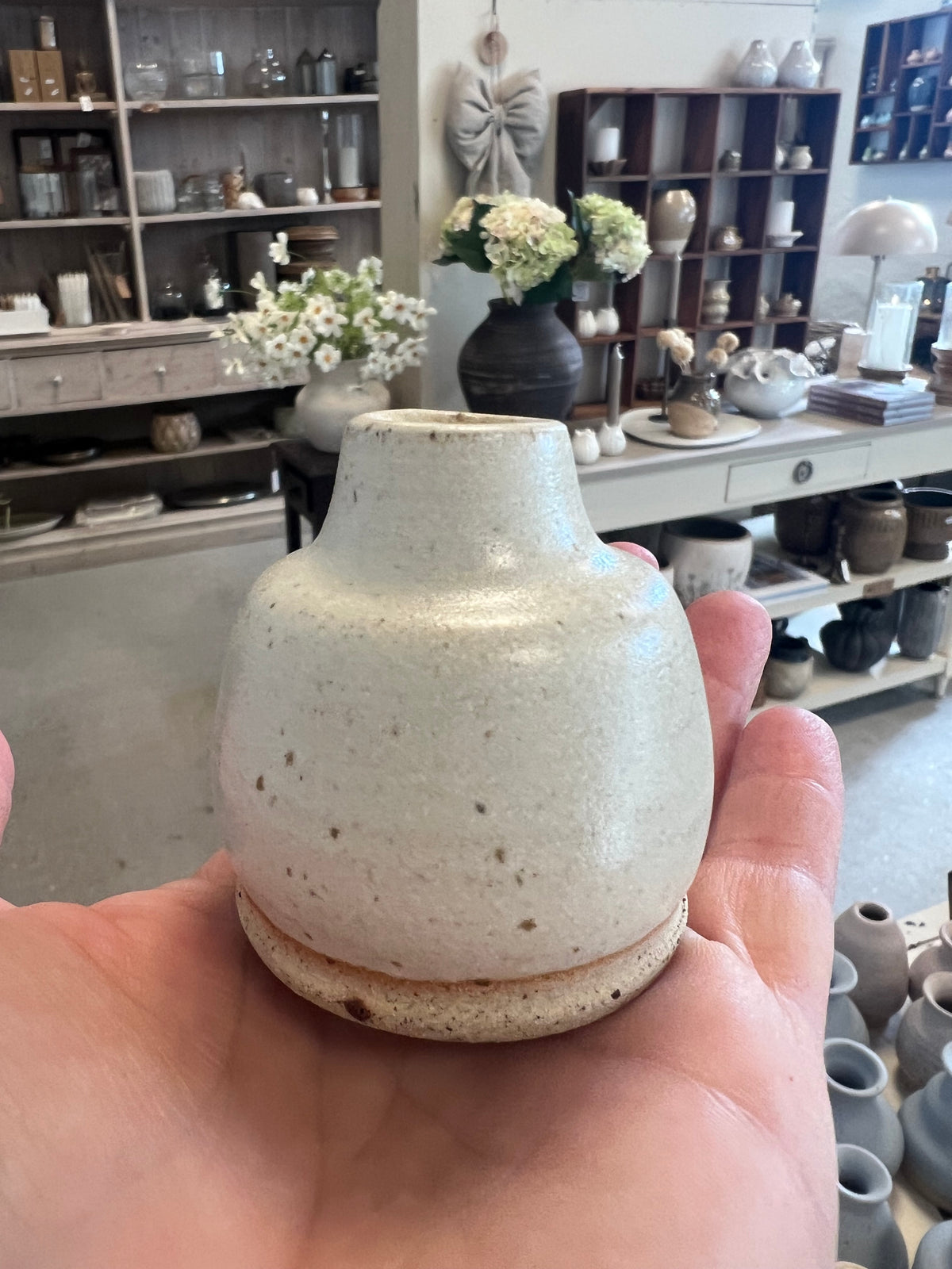 Lille keramik vase - Beige