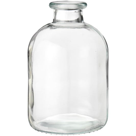 Elegant glasvase i klart glas – vase til blomster og borddækning - Ib Laursen