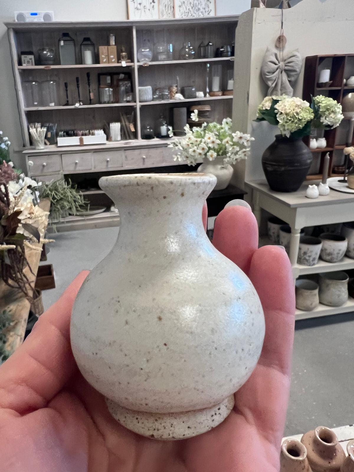 Lille keramik vase - Beige