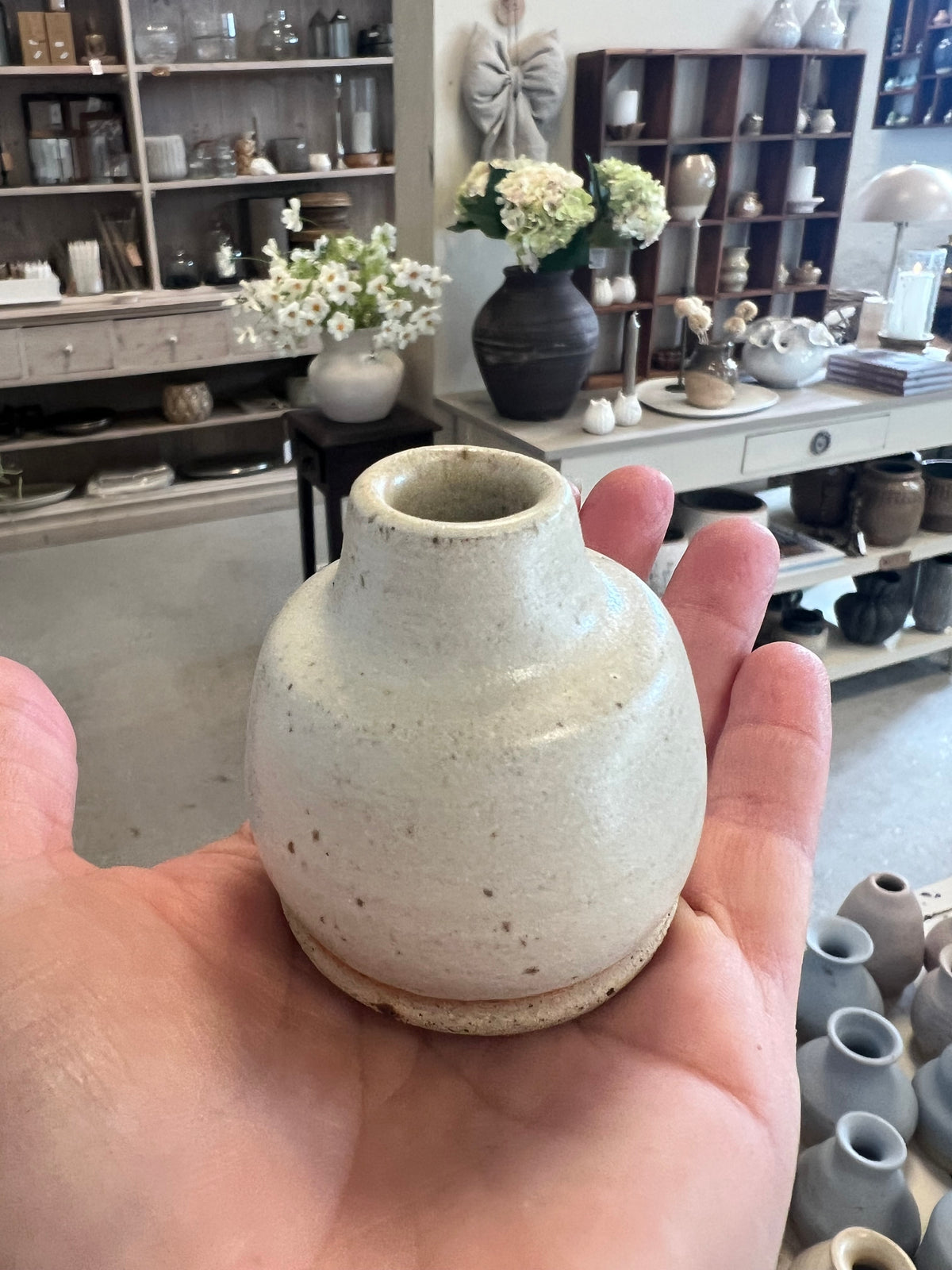 Lille keramik vase - Beige