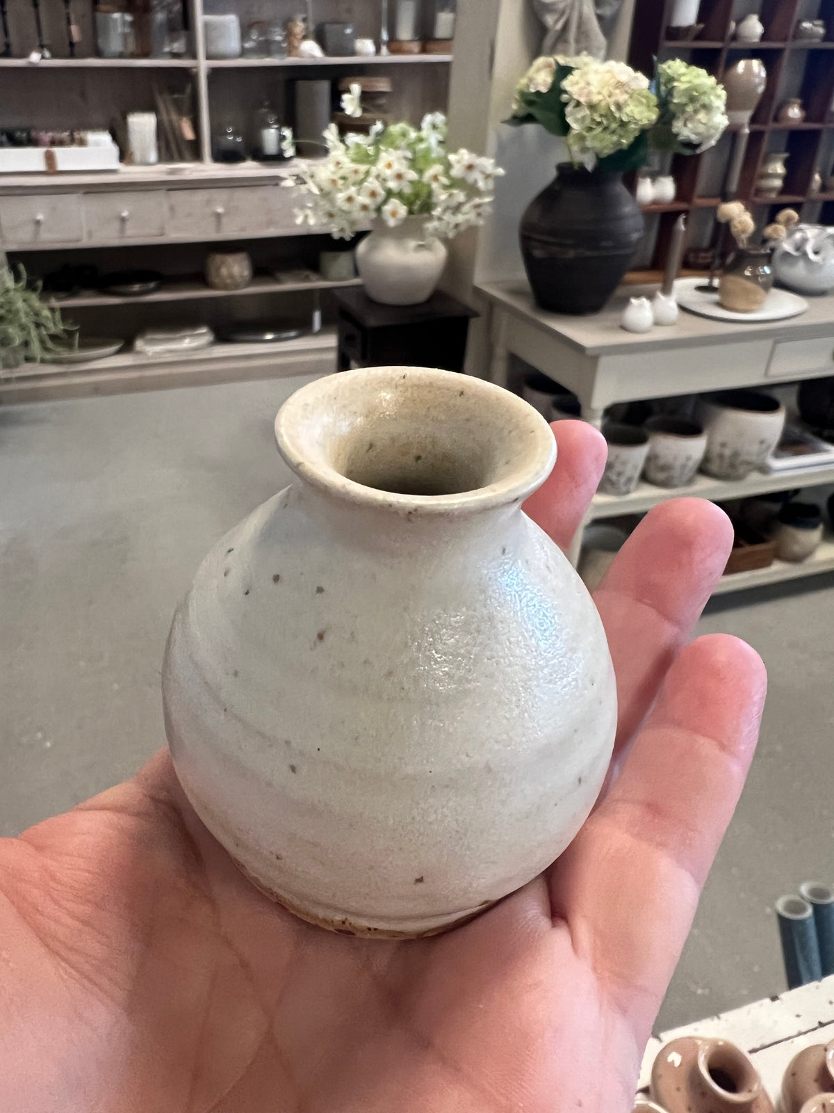 Lille keramik vase - Beige