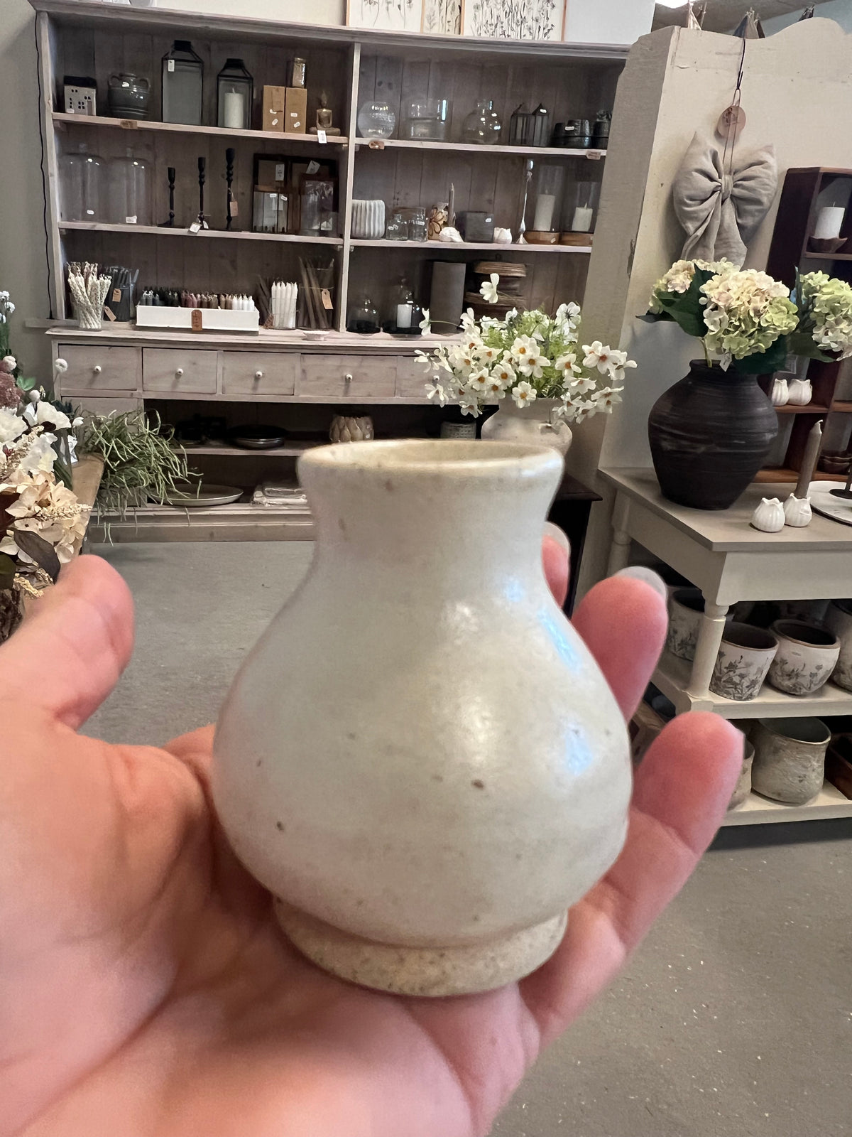 Lille keramik vase - Beige