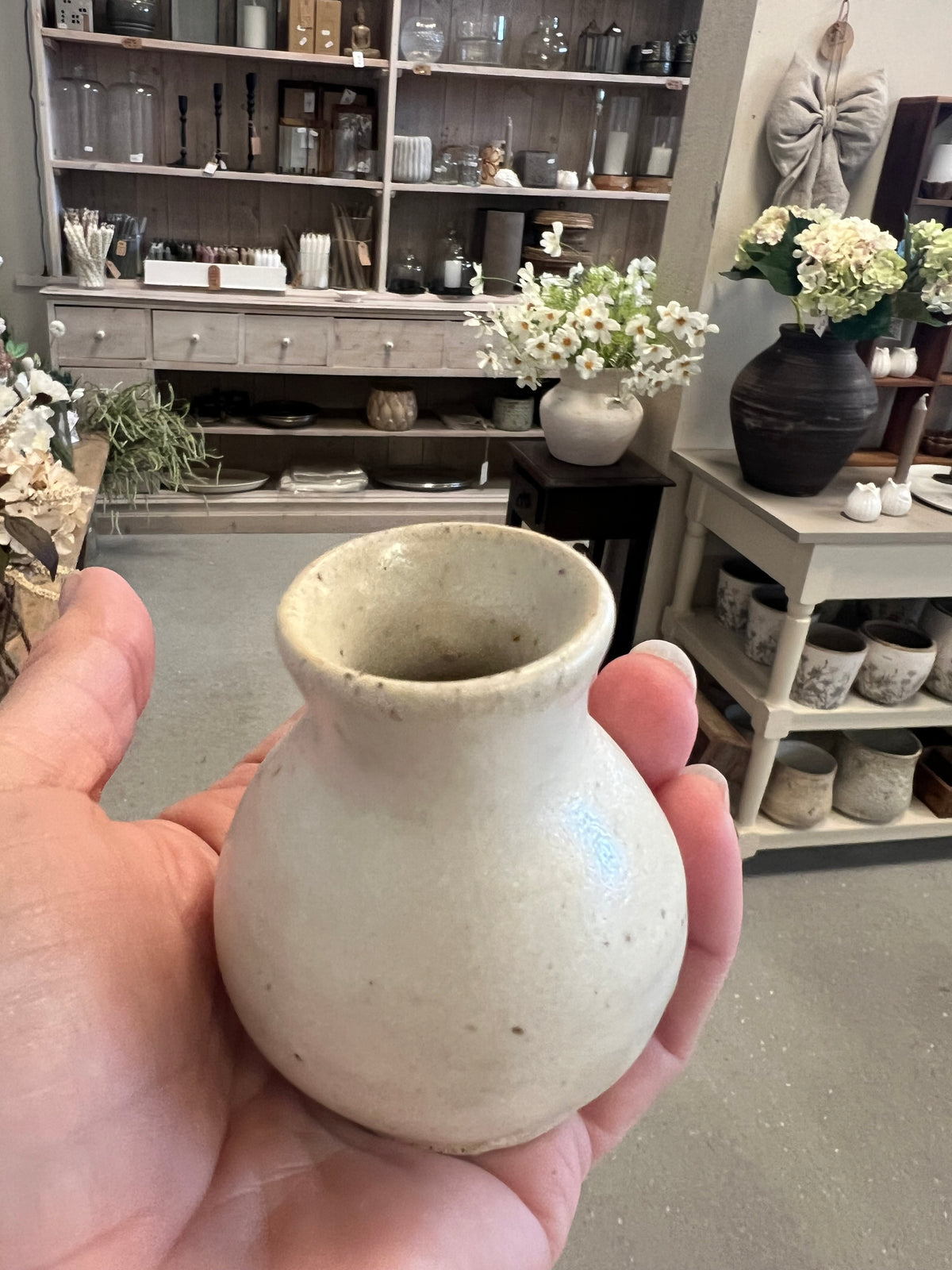 Lille keramik vase - Beige