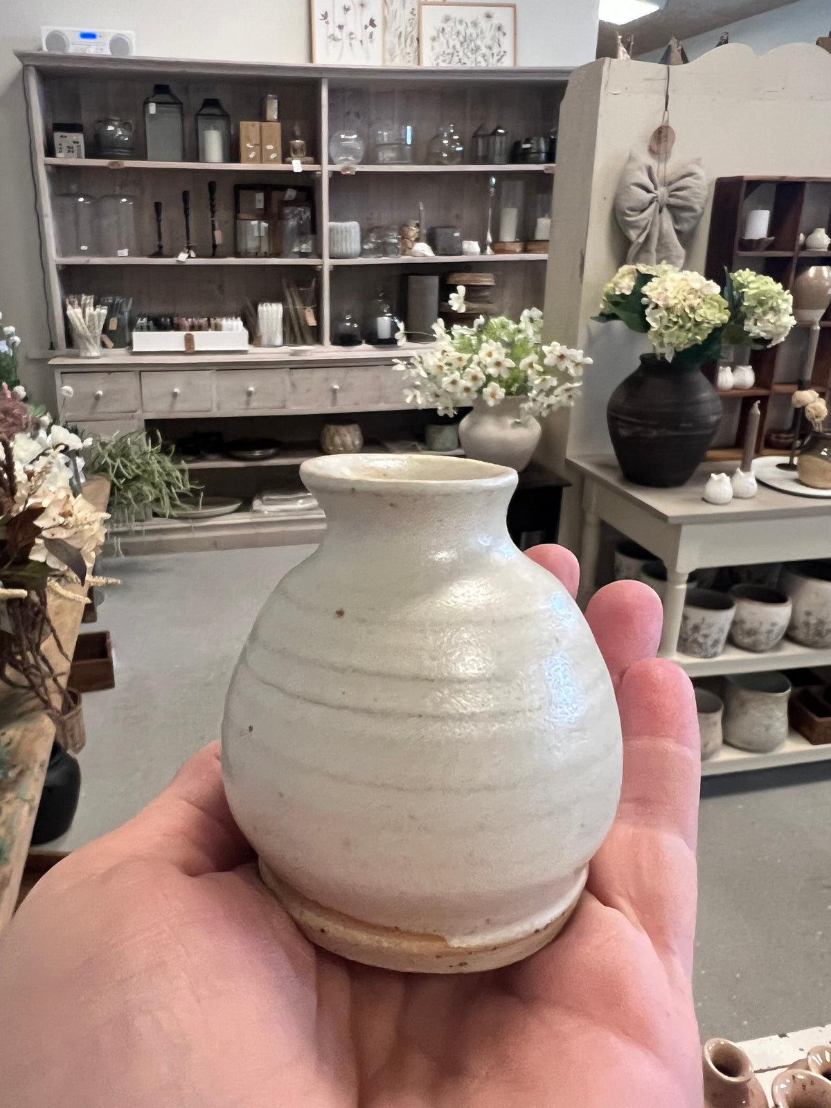 Lille keramik vase - Beige