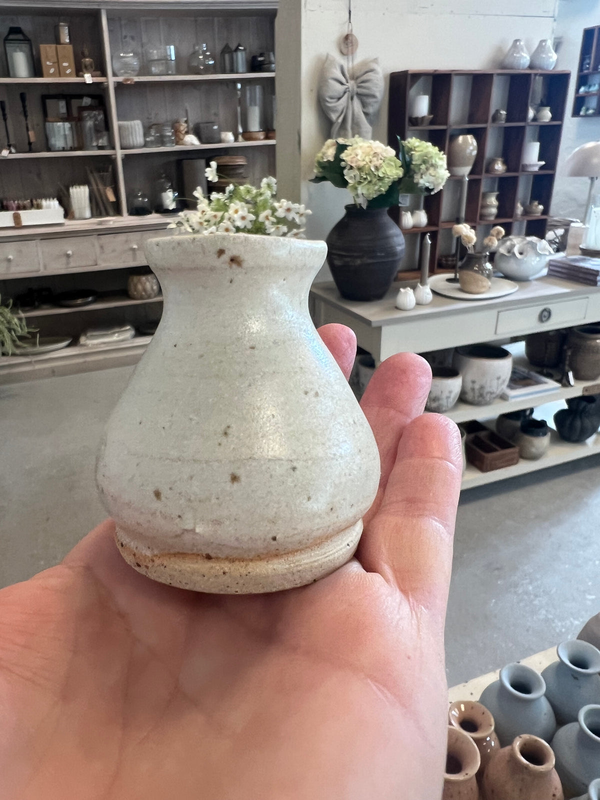 Lille keramik vase - Beige