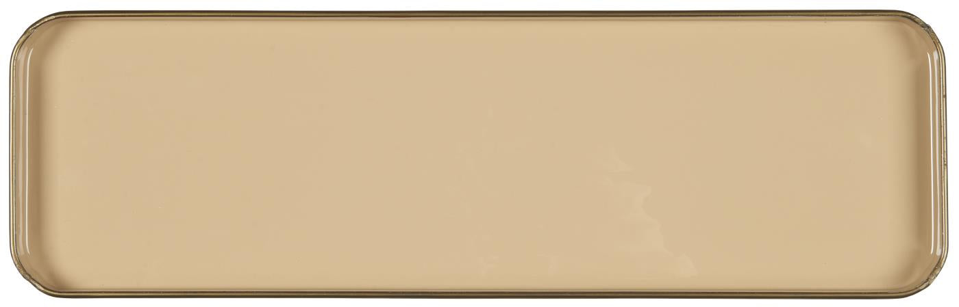 Aflang metalbakke I messing look fra Ib Laursen