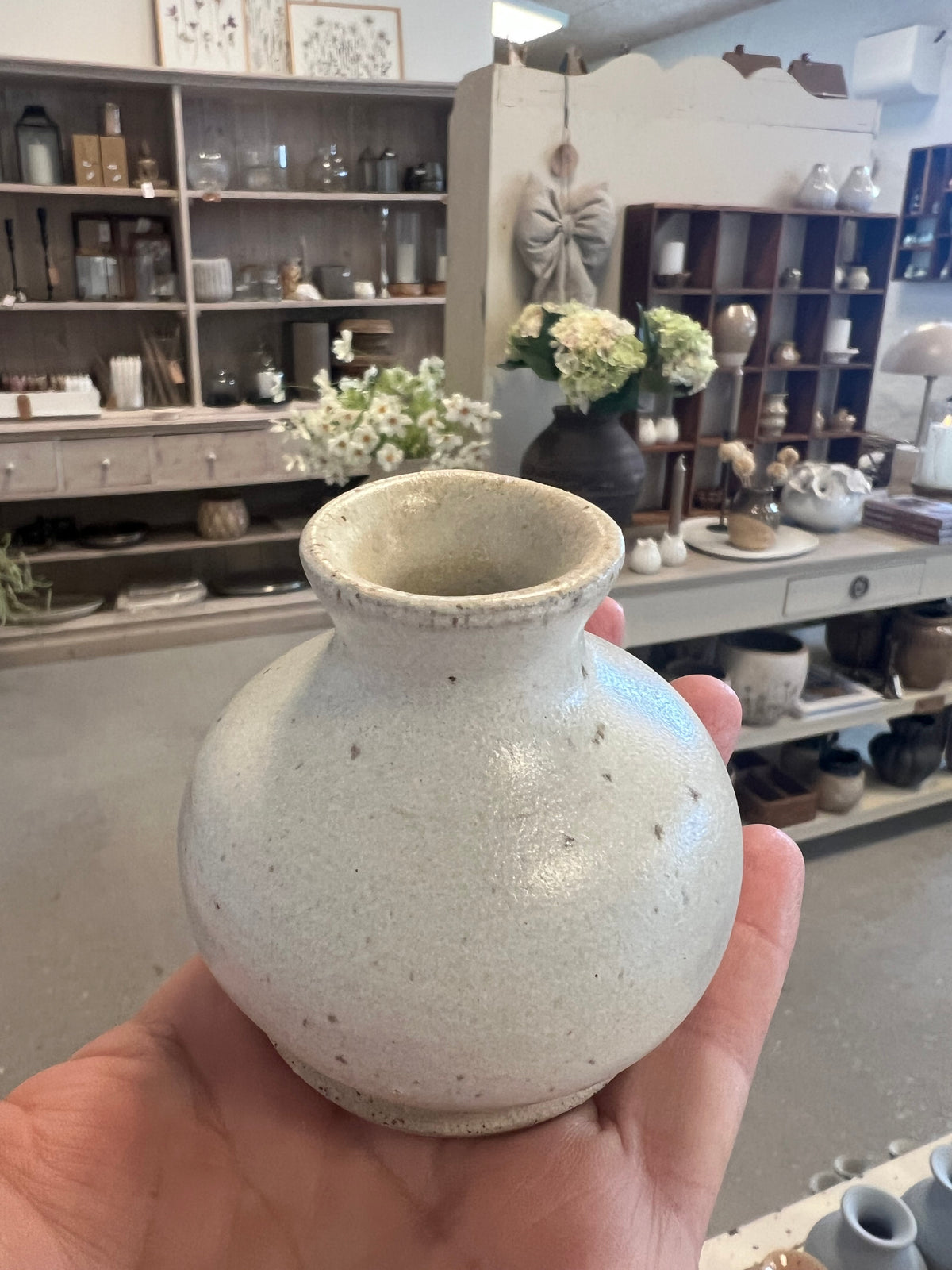 Lille keramik vase - Beige