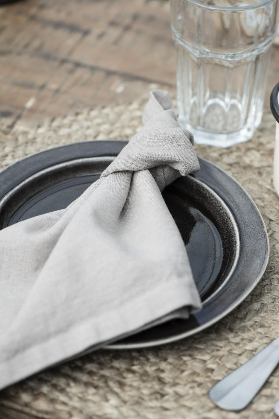 Beige stofserviet fra Ib Laursen