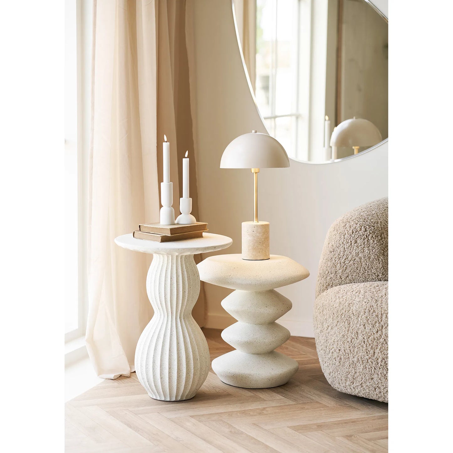 Bordlampe med rund skærm fra House Nordic