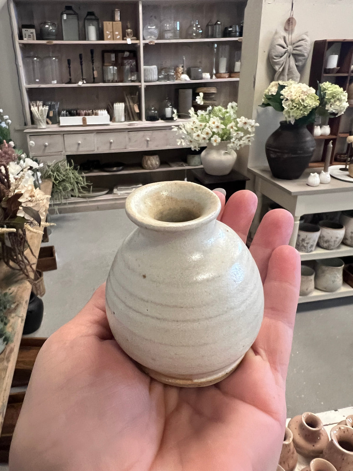 Lille keramik vase - Beige
