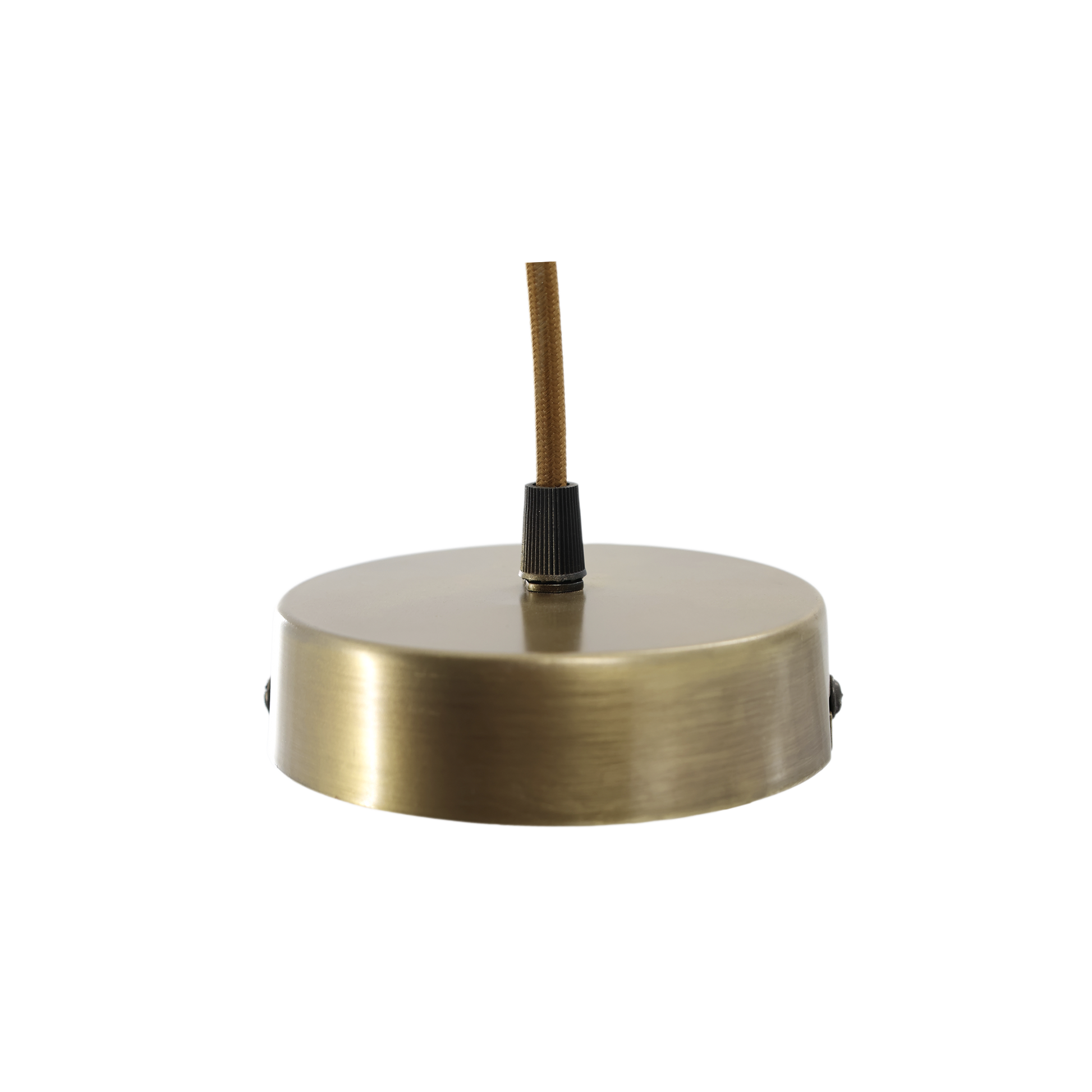 Lampe til ophæng i loftet med messing roset fra Chic Antique