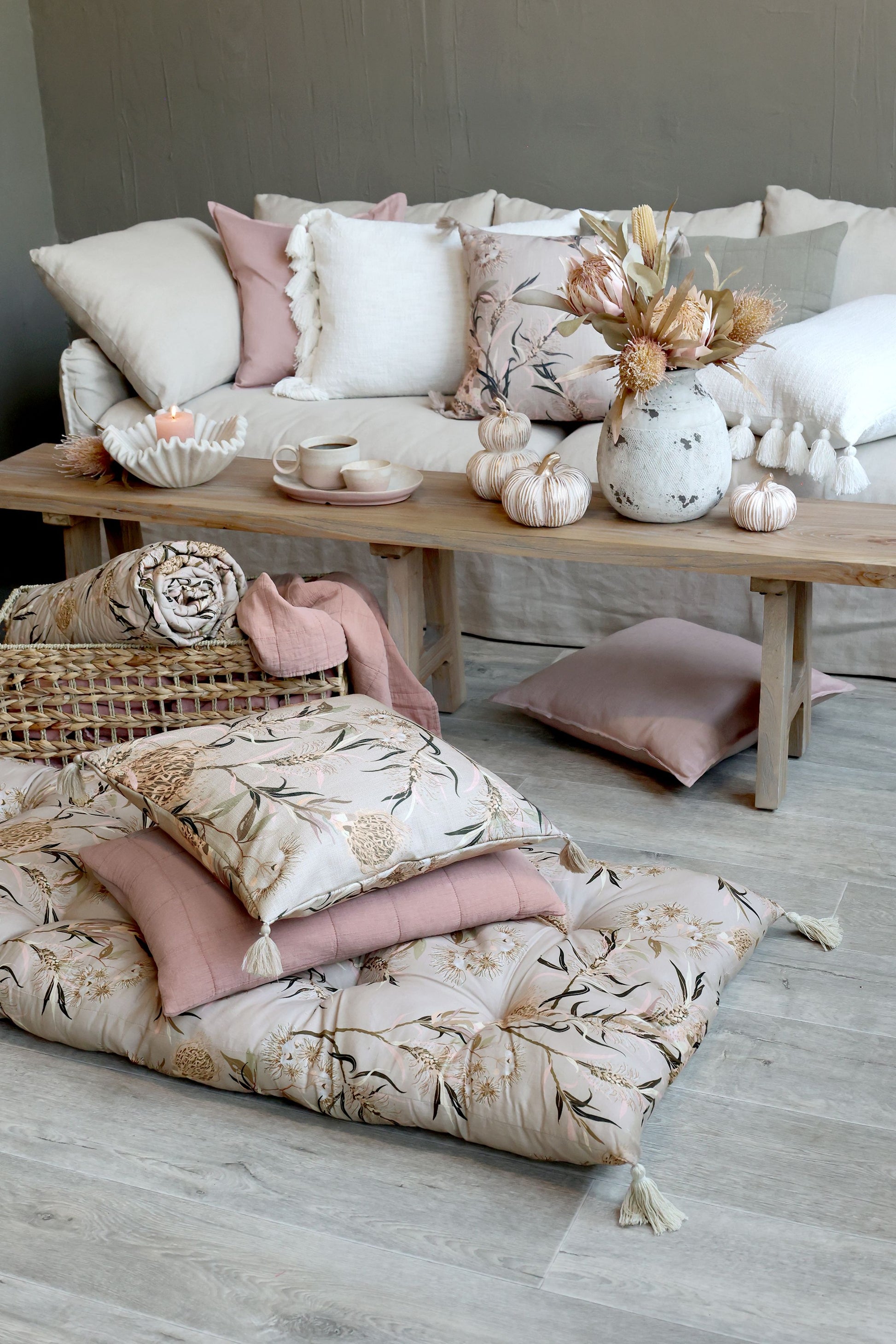Blød quilt med mønster fra Chic Antique
