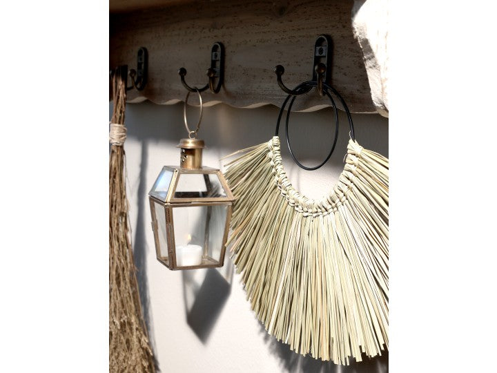 Dekorations vifte i søgræs til væg fra Chic Antique