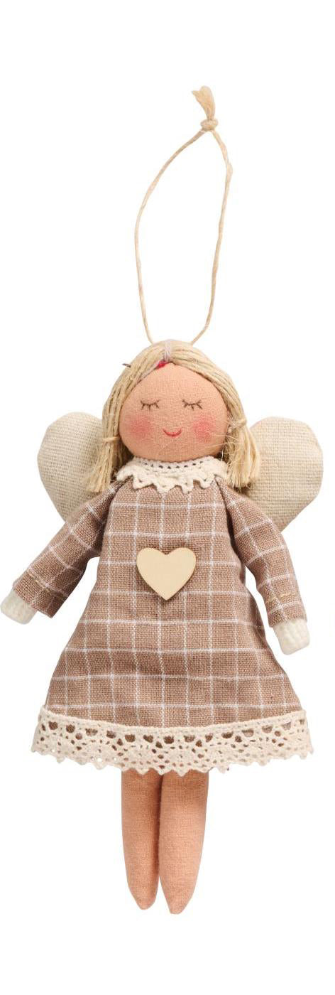 Engel i stof med tern fra Ib Laursen